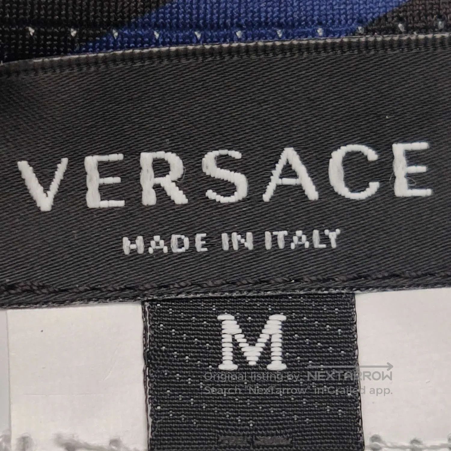 Versace Versace Blue Pattern Crew Neck T-Shirt M. Size US M / EU 48-50 / 2 - 2 Thumbnail