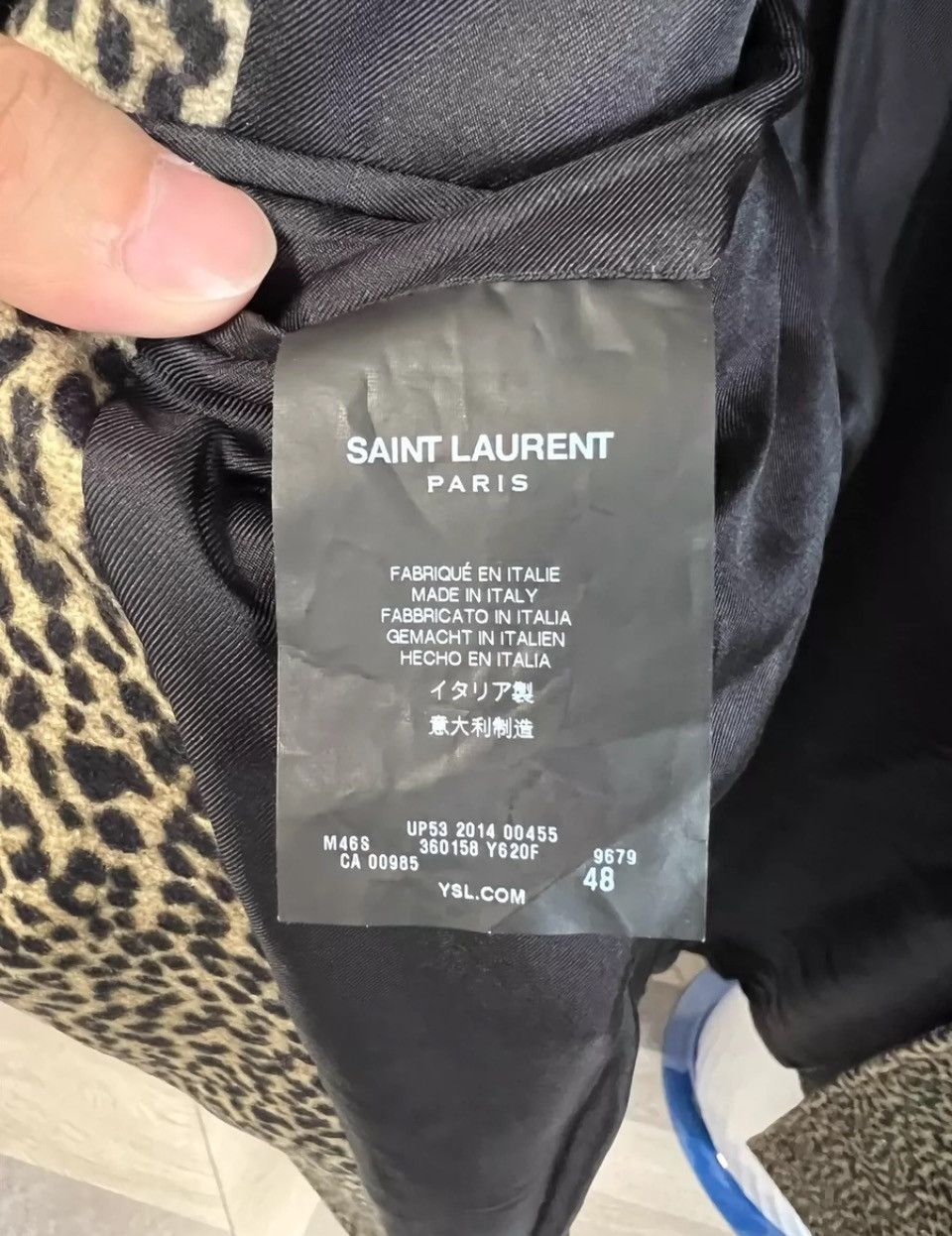 Saint Laurent Paris Saint Laurent leopard-print coat Size US M / EU 48-50 / 2 - 2 Thumbnail