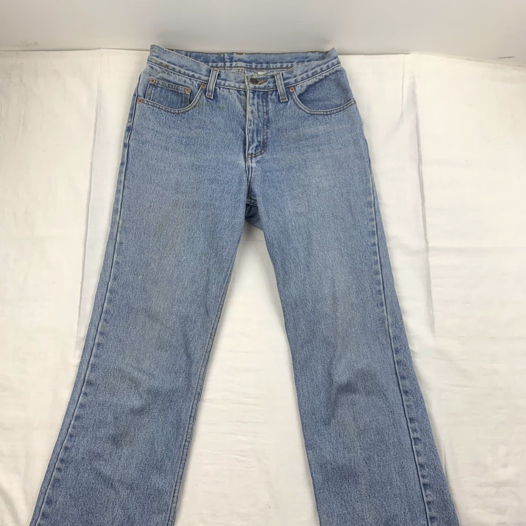 Jordache Vintage Jordache Jeans Womens 28 Blue Flare Denim Worn Grunge 90s 80s USA Flickr? Size 28" / US 6 / IT 42 - 2 Thumbnail