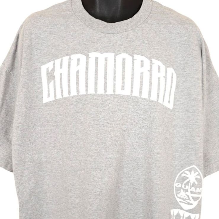 Vintage VINTAGE Chamorro Guam T Shirt Mens Size 3XL Gray Tropical Travel Destination Palm Trees Mens Shirts Size US XXL / EU 58 / 5 - 2 Thumbnail