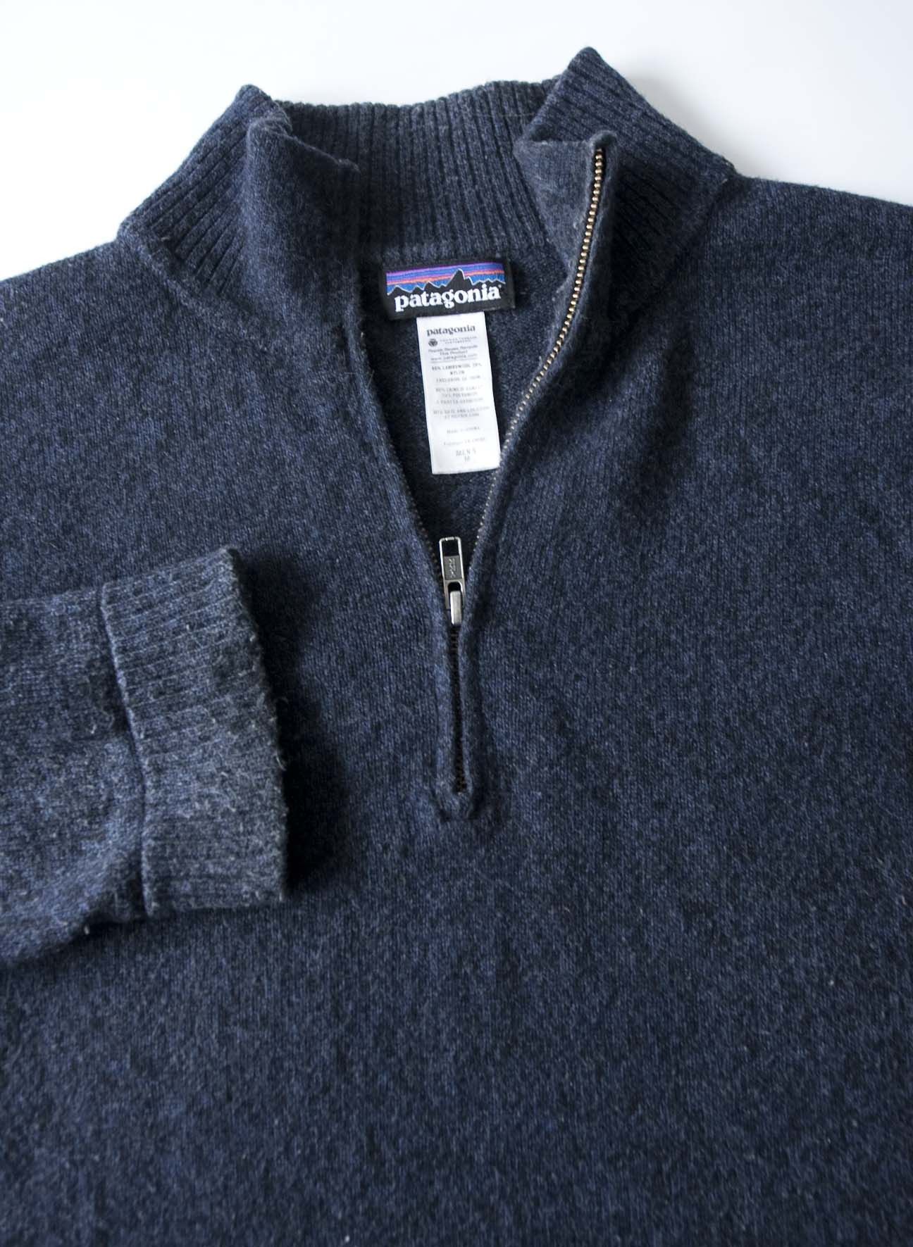 Patagonia Patagonia Sweater Lambswool / Nylon Size M Dark Blue Size US M / EU 48-50 / 2 - 2 Thumbnail