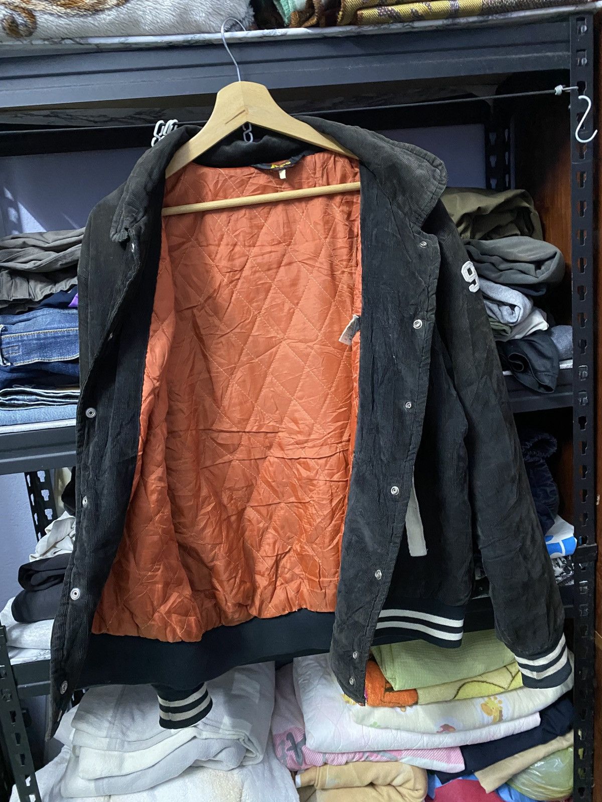 Bape Vintage 90s Bape General Made 978 Corduroy Varsity Jacket Size US L / EU 52-54 / 3 - 5 Thumbnail