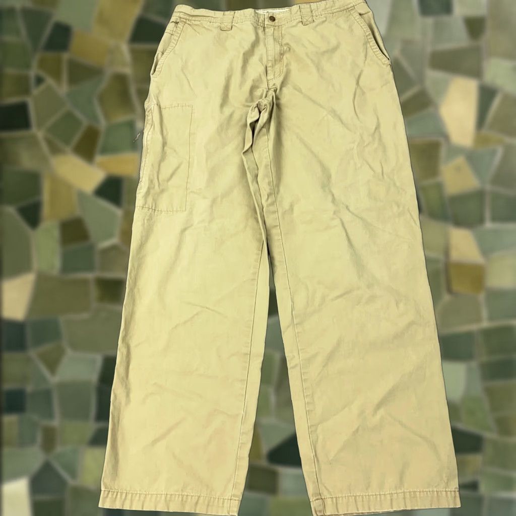 Vintage VINTAGE Columbia Cargo Pants Mens 38 Khaki Beige 32" Inseam Relaxed Fit Canvas Workwear Straight Men's Pants Size US 38 / EU 54 - 1 Thumbnail