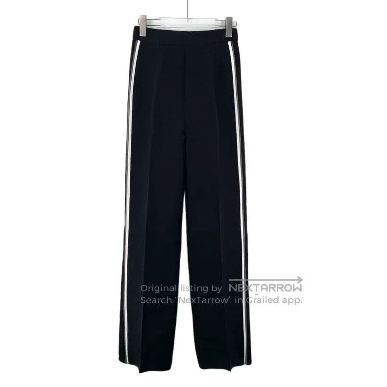 Fendi Black Side Striped Casual Long Pants