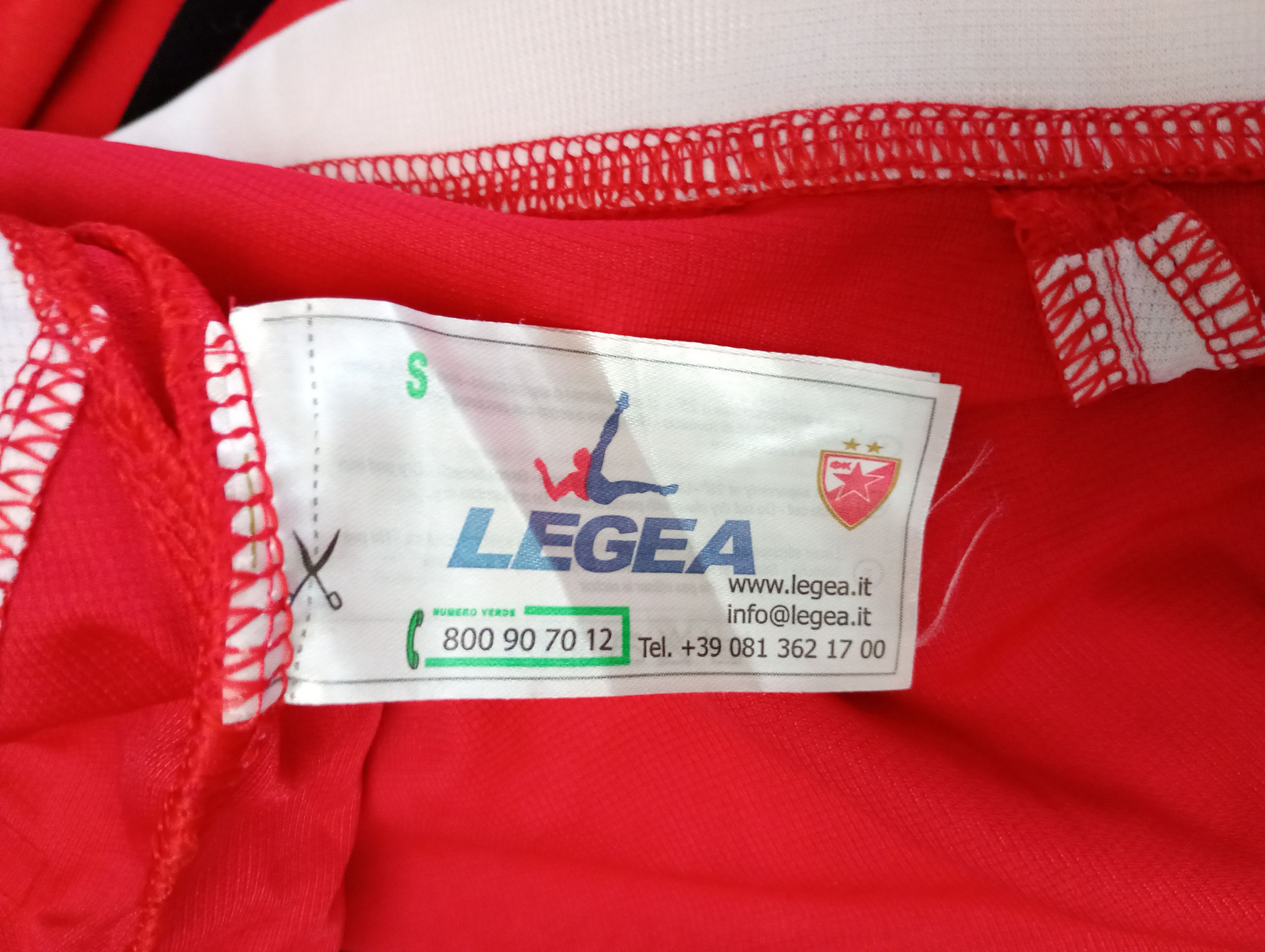 Vintage Red Star Belgrade Crvena Zvezda Legea Training Jersey Size US S / EU 44-46 / 1 - 14 Thumbnail