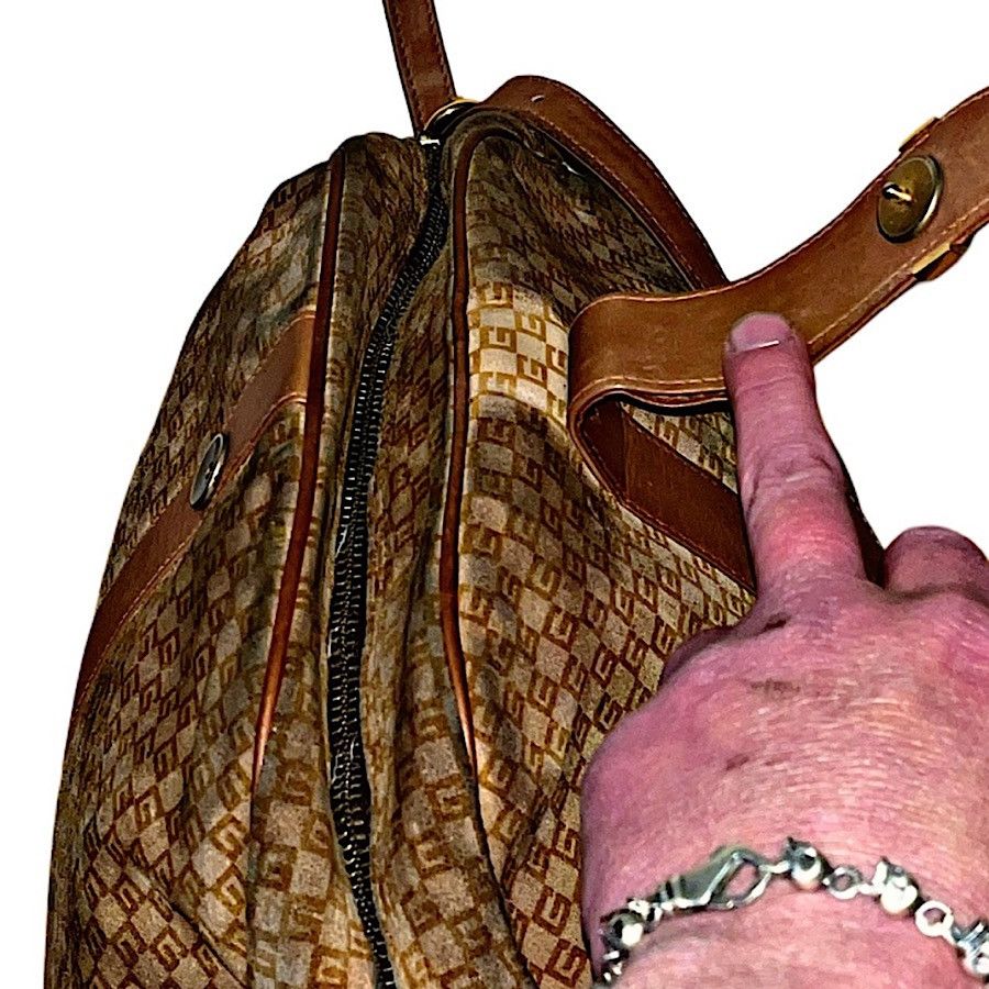 Gucci Authentic Vintage Gucci Suede Monogram GG Web Shoulder Bag Size ONE SIZE - 7 Thumbnail