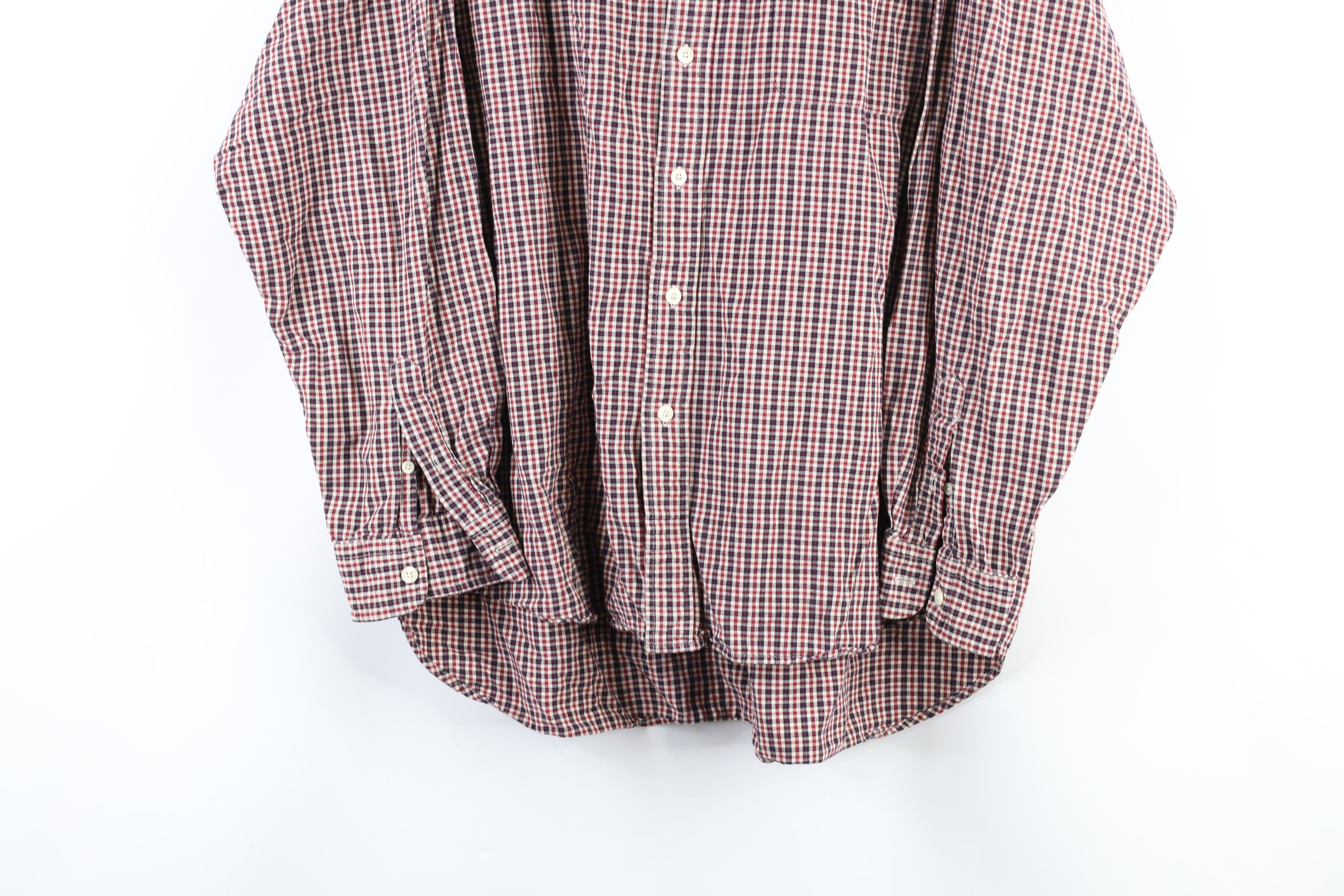 J.Crew × Vintage Vintage 90s J Crew Flannel Collared Button Down Shirt Plaid Size US XL / EU 56 / 4 - 3 Thumbnail