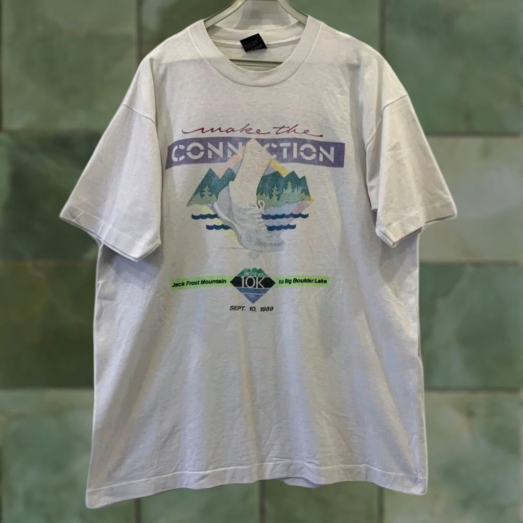 Vintage VINTAGE 1989 Make The Connection 10K Race Shirt Screen Stars USA XL Size US XL / EU 56 / 4 - 1 Thumbnail