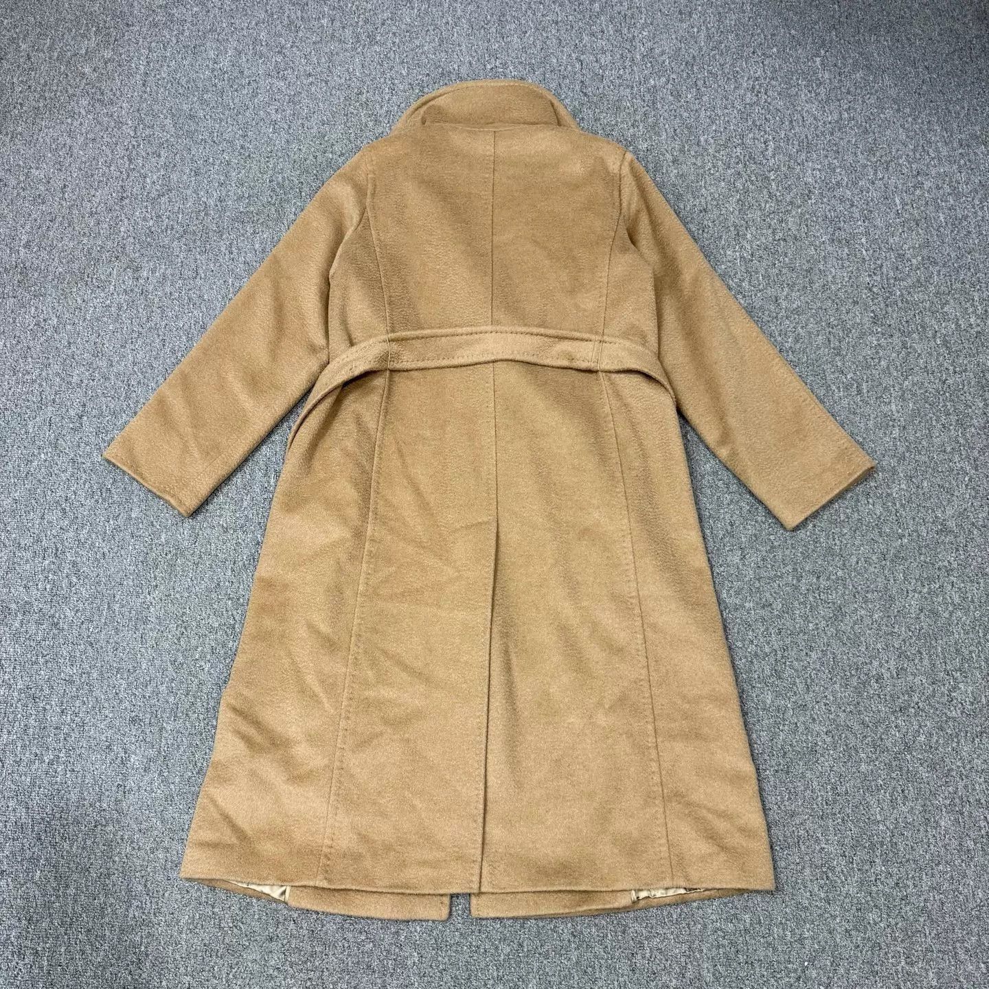 Max Mara MaxMara women's solid belted wool coat 34 99 new Size XS / US 0-2 / IT 36-38 - 2 Thumbnail