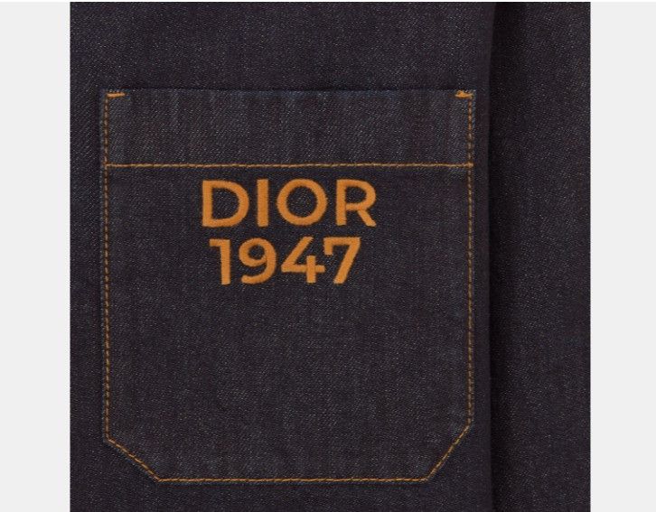 Dior o1w1db11224 Cotton Denim Zipped Jacket in Blue Size US L / EU 52-54 / 3 - 3 Thumbnail