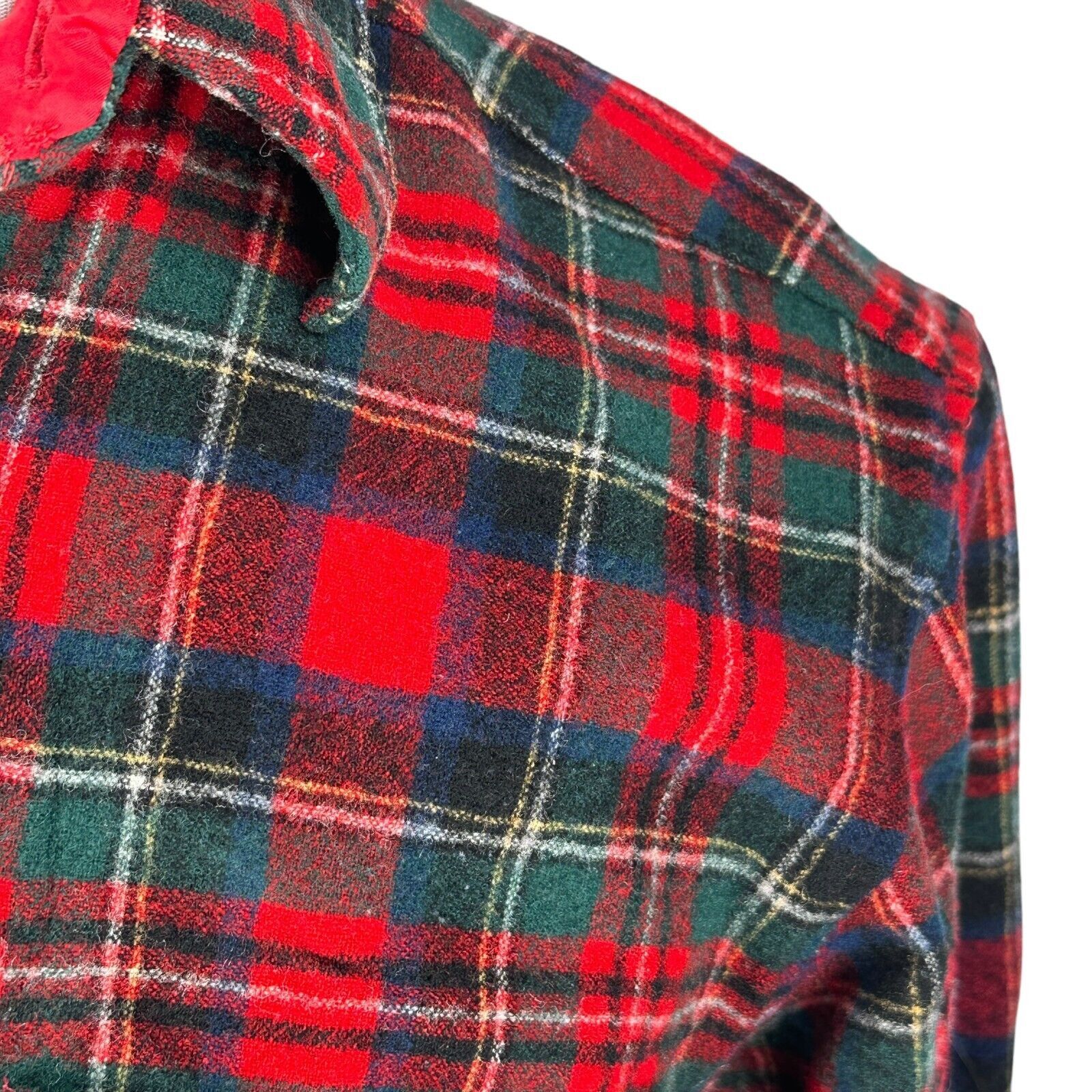 Pendleton Vintage Pendleton Flannel Shirt Mens Large Red Wool Christie Size US L / EU 52-54 / 3 - 3 Thumbnail