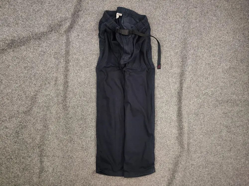 Gramicci Gramicci Japanese Design Dark Blue Canvas Cropped Pants Size US 34 / EU 50 - 1 Thumbnail