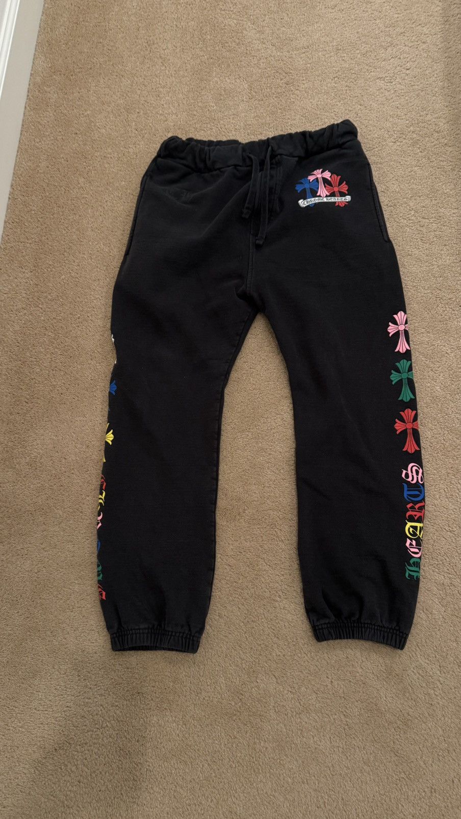 Chrome Hearts Chrome Hearts Multi Color Cross Sweatpants Size US 32 / EU 48 - 1 Thumbnail