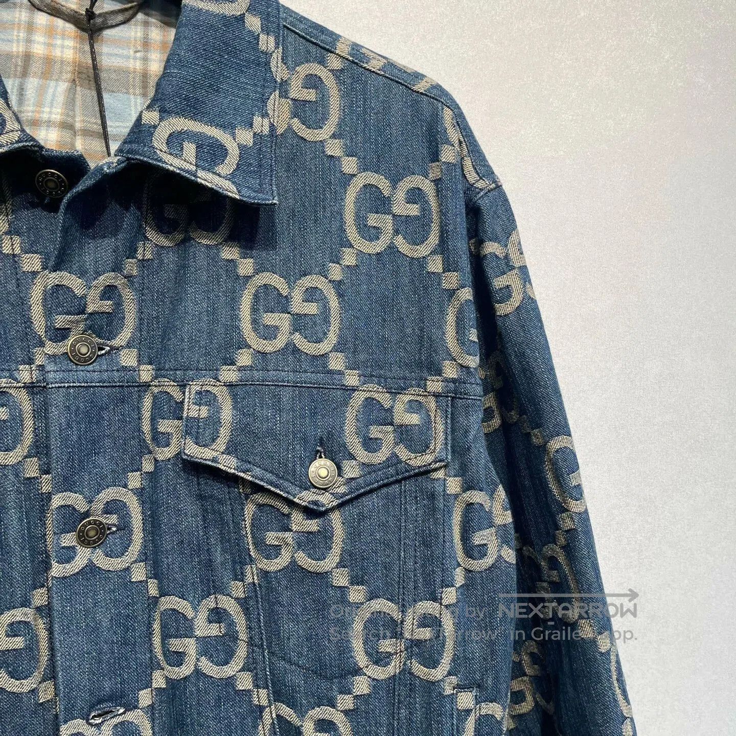 Gucci gucci double g logo denim jacket. Size US L / EU 52-54 / 3 - 3 Thumbnail