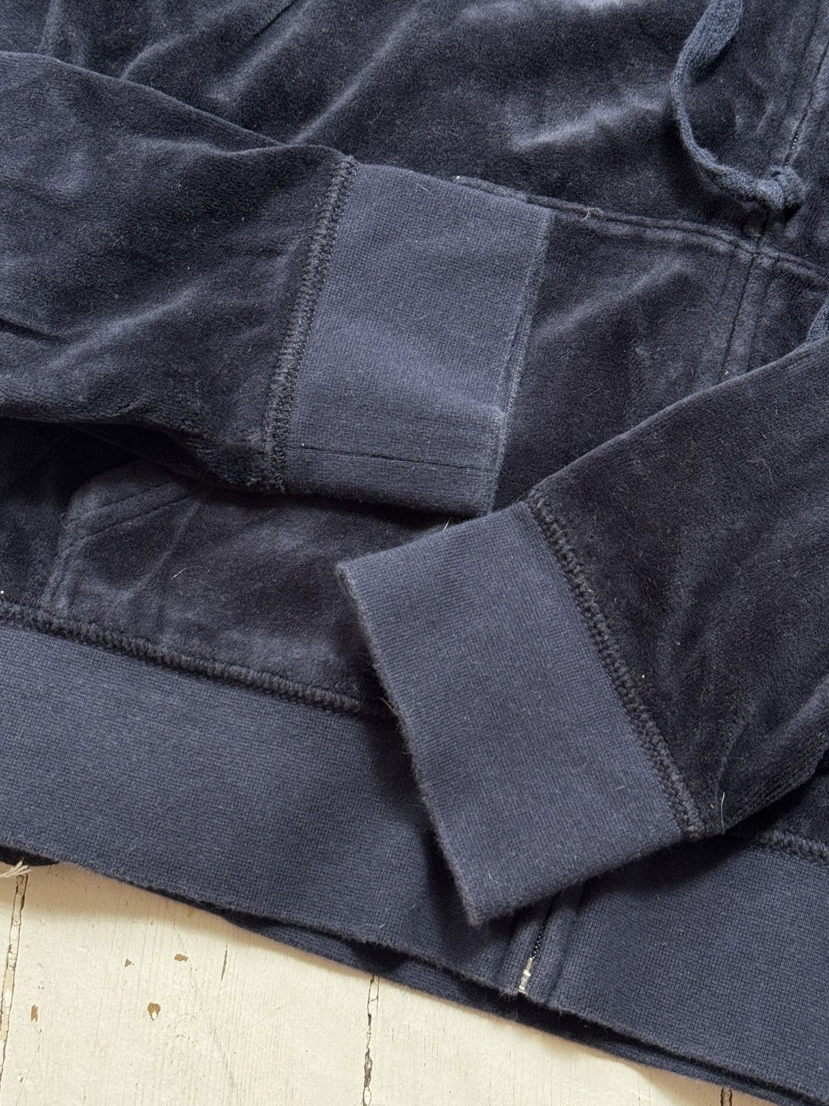 Juicy Couture VINTAGE VELOUR JUICY COUTURE 2000s NAVY TRACKSUIT Size M / US 6-8 / IT 42-44 - 4 Thumbnail