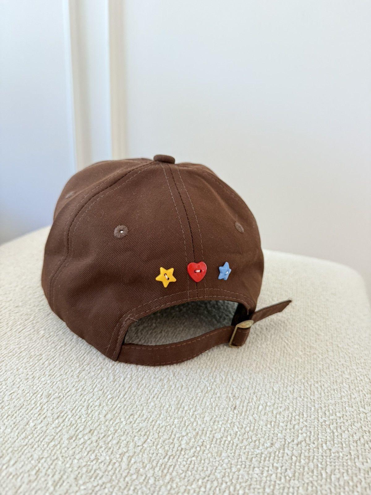 Other Brown New York Hat with Buttons Size ONE SIZE - 3 Thumbnail