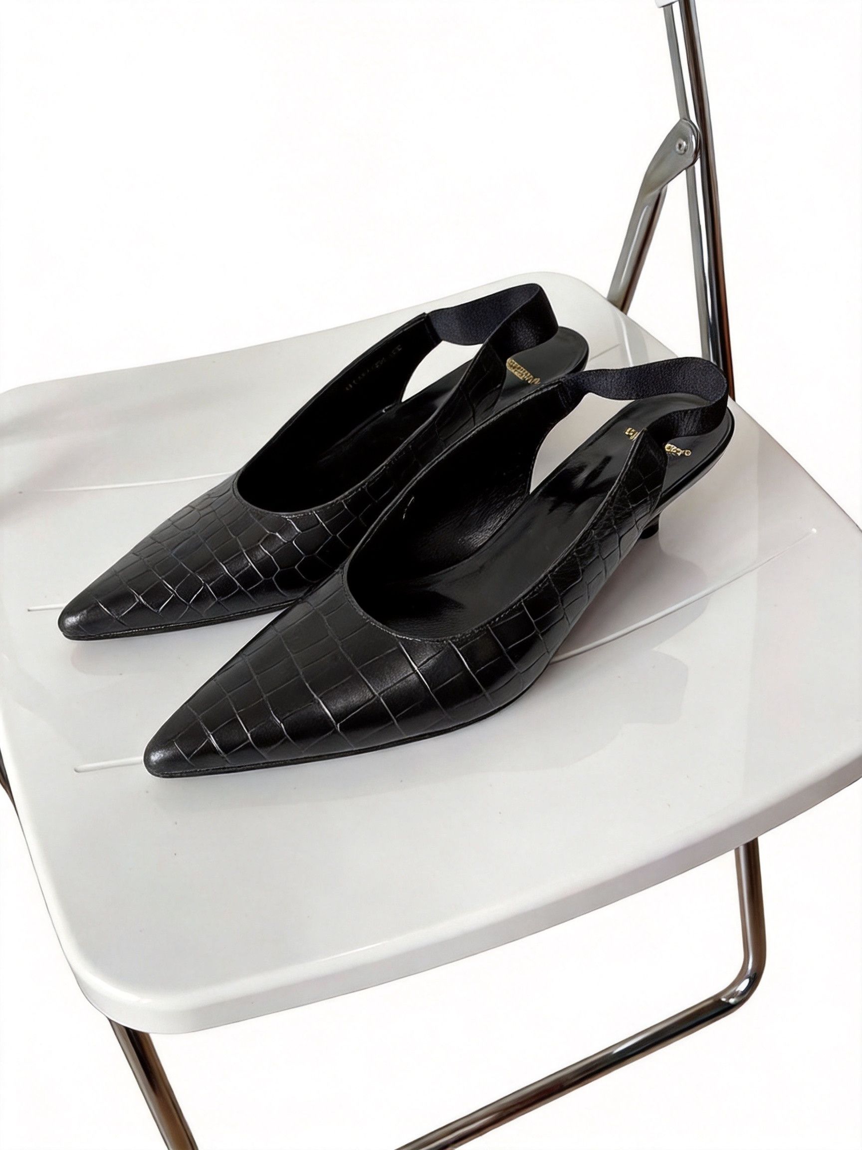 Undercover Jun Takahashi Pointed Toe Heels/ in Black, Women's (Size 4)