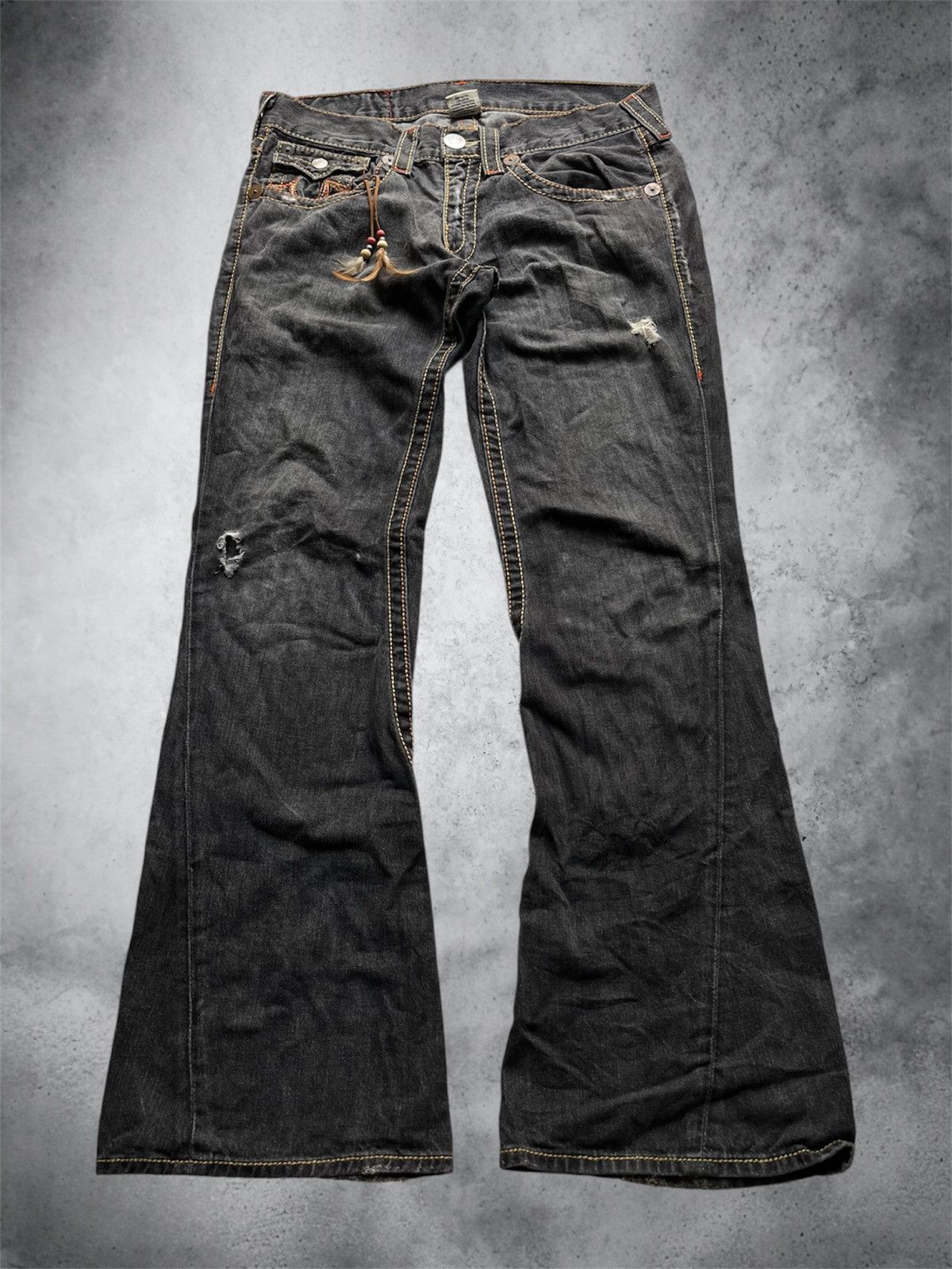 2000s true religion JOEY BIGT distressed jeans