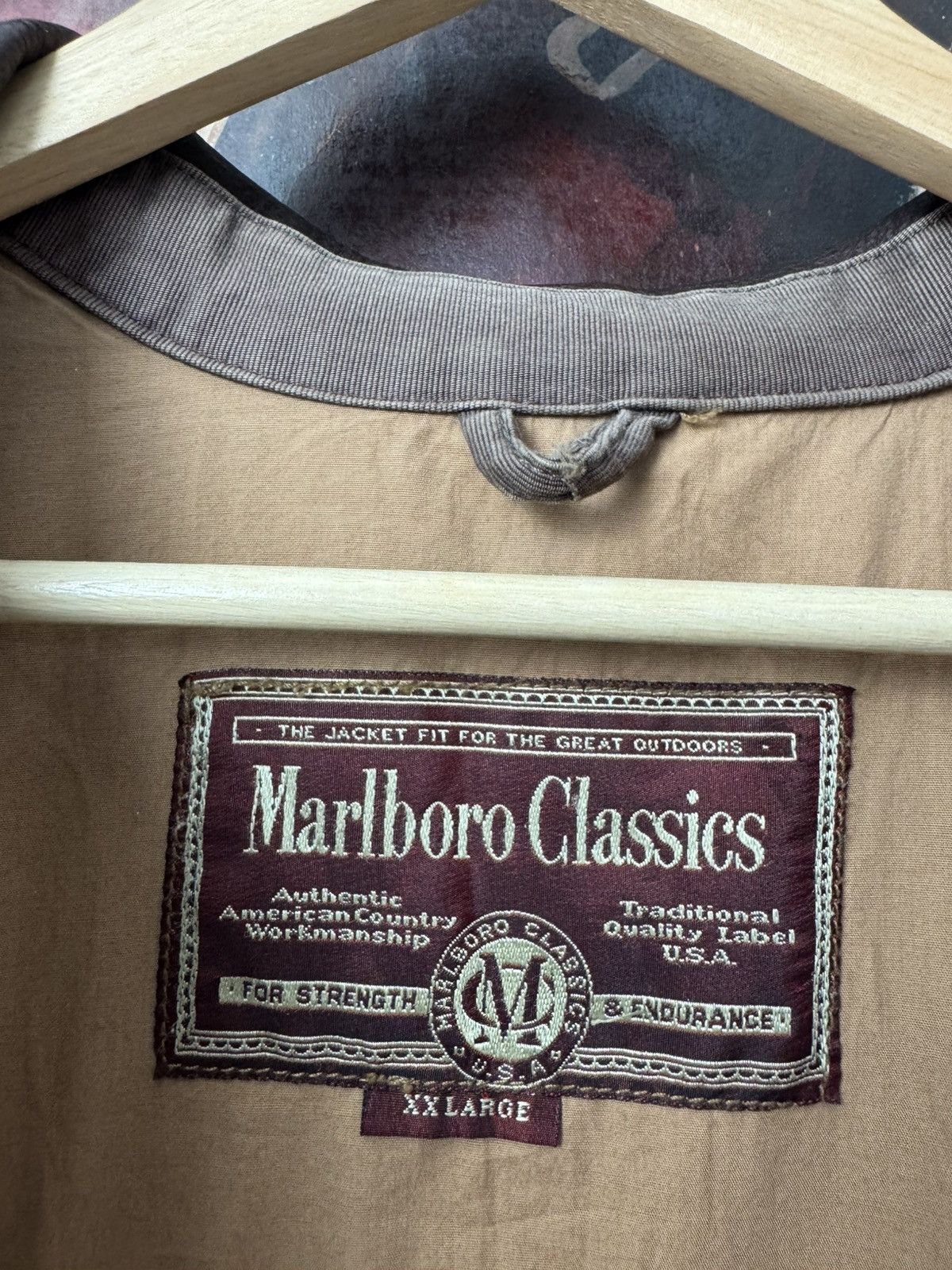 Marlboro Classics Marlboro Classics Vintage Washed Brown Jacket Chore Coat Size US XXL / EU 58 / 5 - 5 Thumbnail