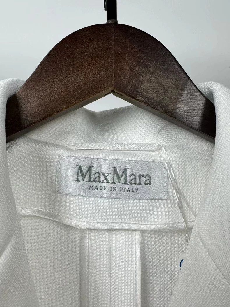 Max Mara Max Mara Pure white wool and cashmere double-breasted coat Size M / US 6-8 / IT 42-44 - 3 Thumbnail