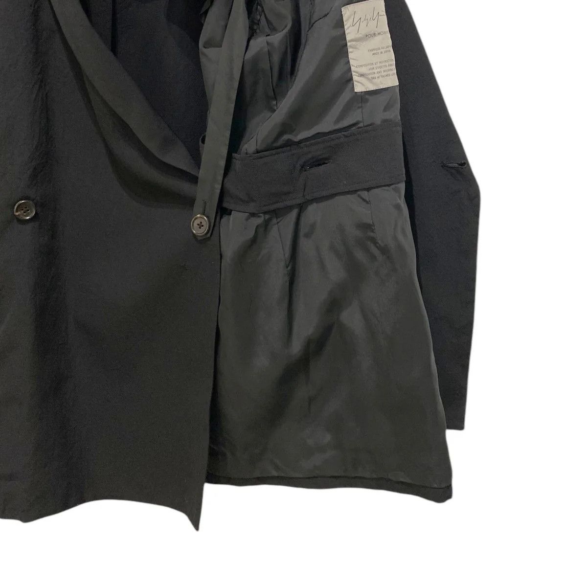 Yohji Yamamoto Yohji Yamamoto pour homme 96SS double tapered jacket Size US M / EU 48-50 / 2 - 6 Thumbnail