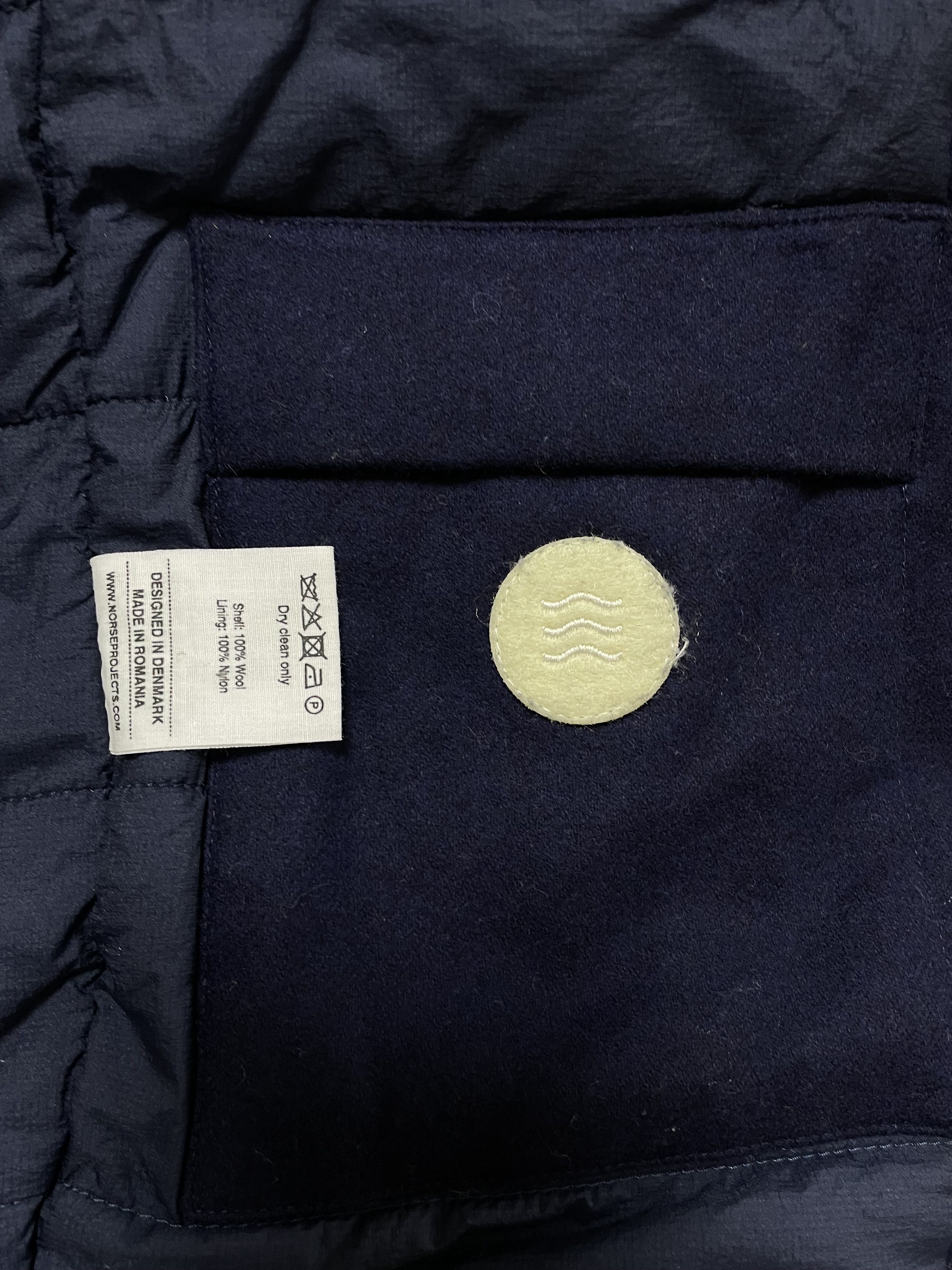 Norse Projects NORSE PROJECTS Birk Wool Pea Coat Jacket Dark Navy Men's Size US S / EU 44-46 / 1 - 13 Thumbnail