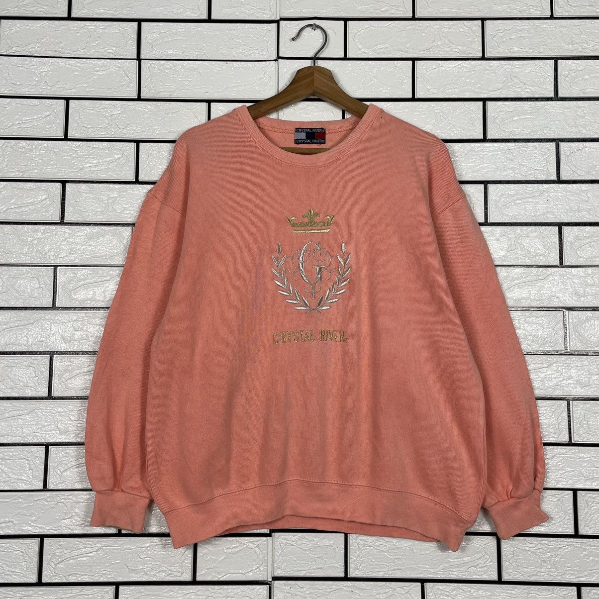 Japanese Brand Vintage Crystal River Big Logo Sweatshirt Size US M / EU 48-50 / 2 - 1 Thumbnail