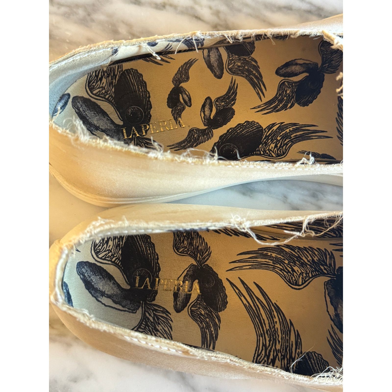 La Perla La Perla x Giuseppe Zanotti Satin Slip-On Sneakers Size US 11.5 / EU 44-45 - 4 Thumbnail