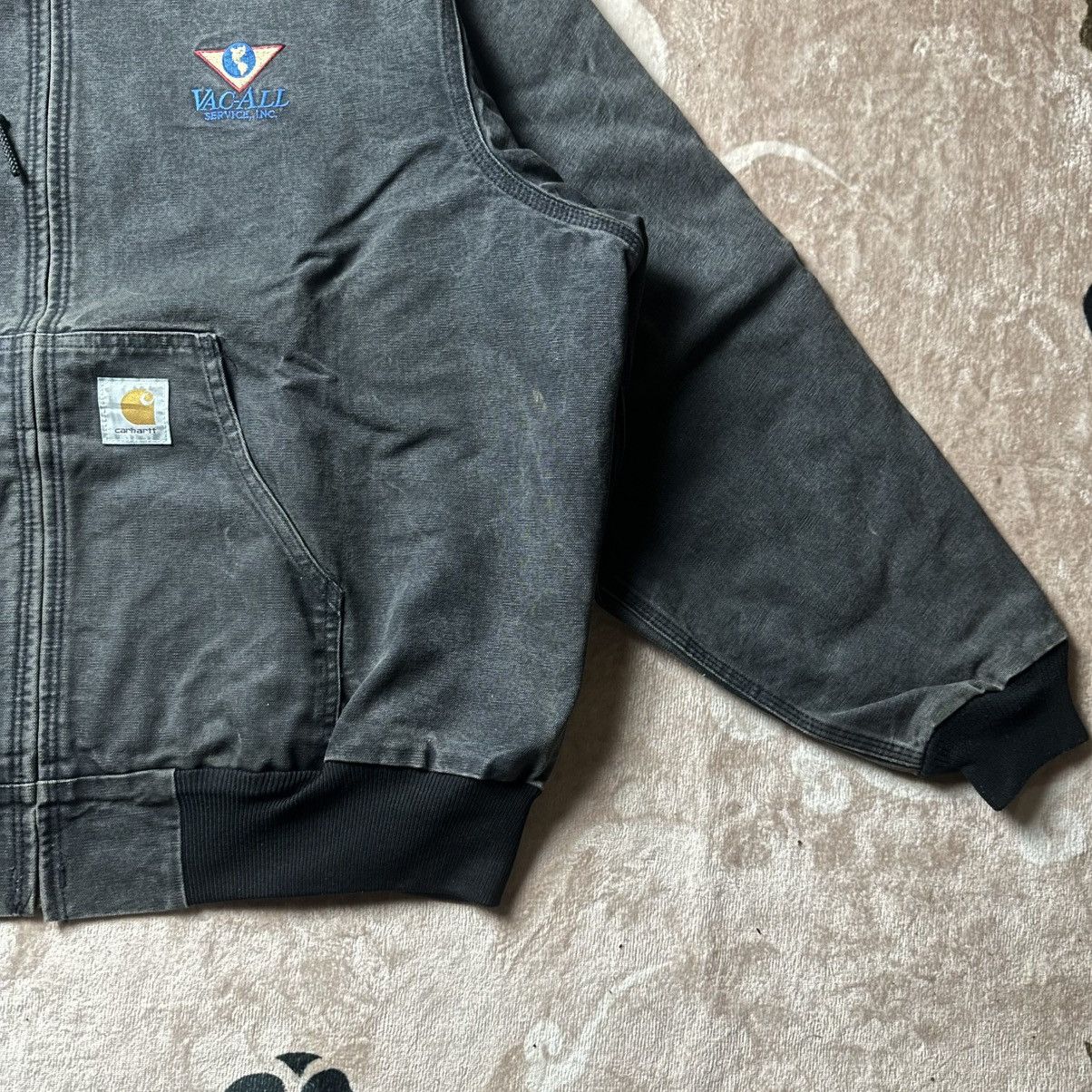Carhartt Vintage Carhartt Hooded Jacket Faded Black Size US XXL / EU 58 / 5 - 3 Thumbnail