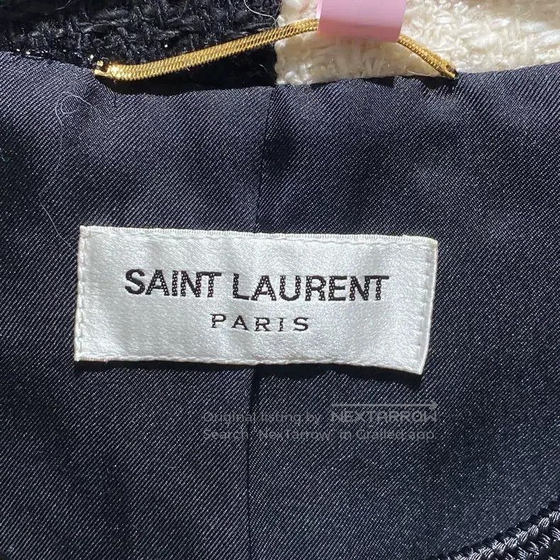 Saint Laurent Paris Saint Laurent Paris Black and White Contrast Tweed Jacket Size S / US 4 / IT 40 - 3 Thumbnail