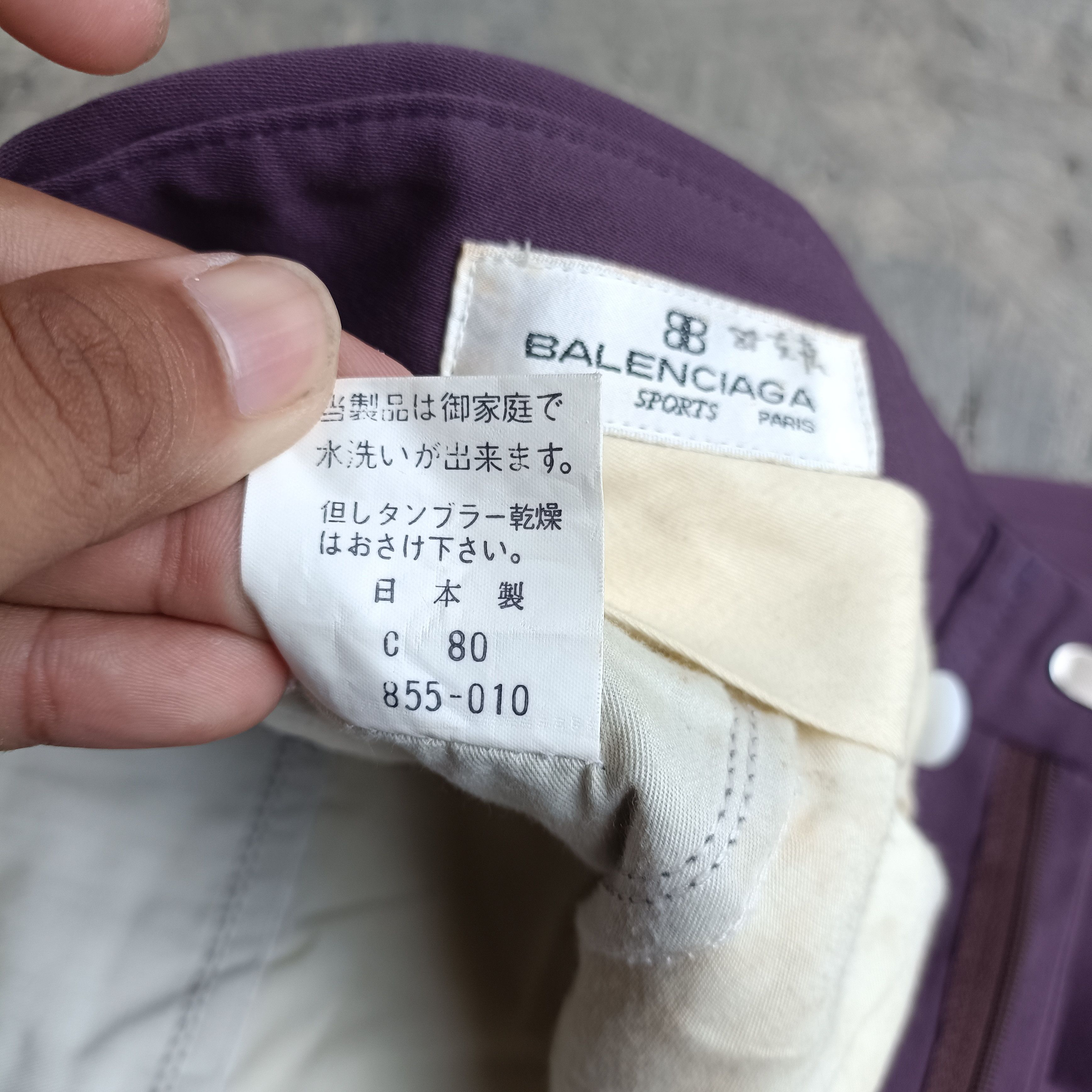 Balenciaga Vintage Balenciaga Casual Purple Logo trouser Pants Size US 33 - 12 Thumbnail