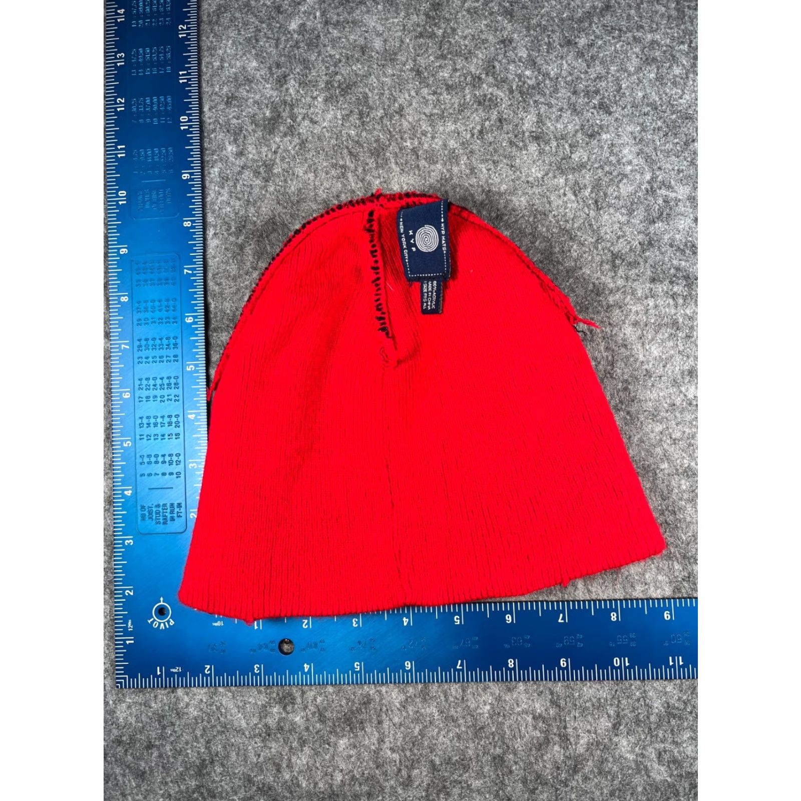Vintage HYP Hats Beanie Adult One Size Black Red Knit 100% Acrylic Size ONE SIZE - 6 Thumbnail