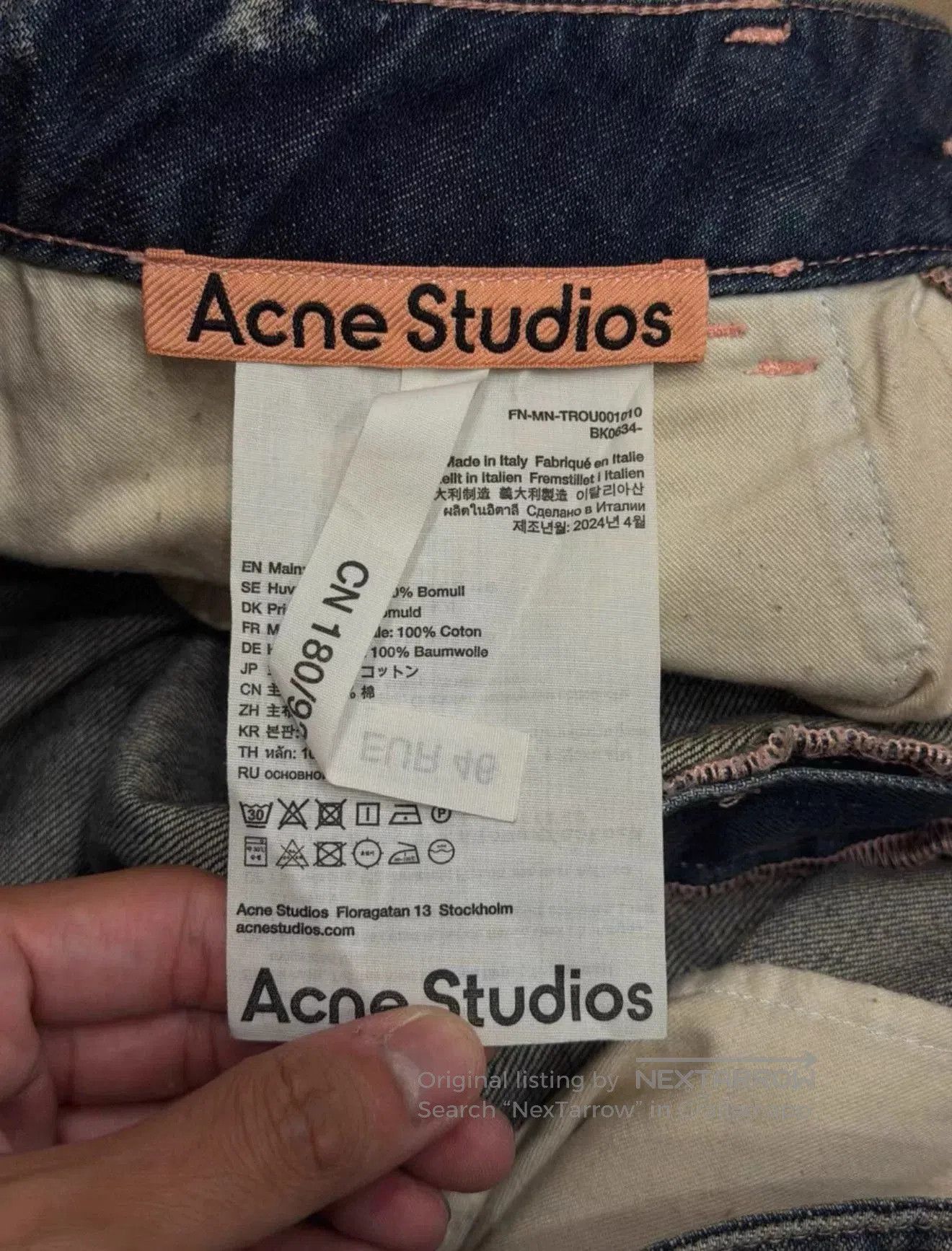 Acne Studios Acne Studio Distressed Wide-Leg Denim Pants. Size US 36 / EU 52 - 4 Thumbnail