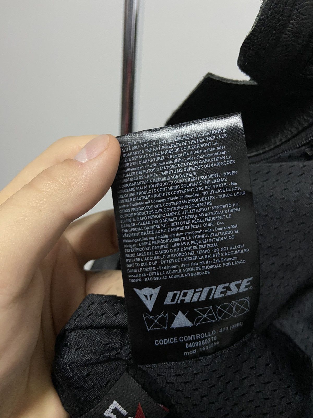 Dainese × Vintage Dainese big logo leather jacket racing moto Sleeve Size US XL / EU 56 / 4 - 6 Thumbnail