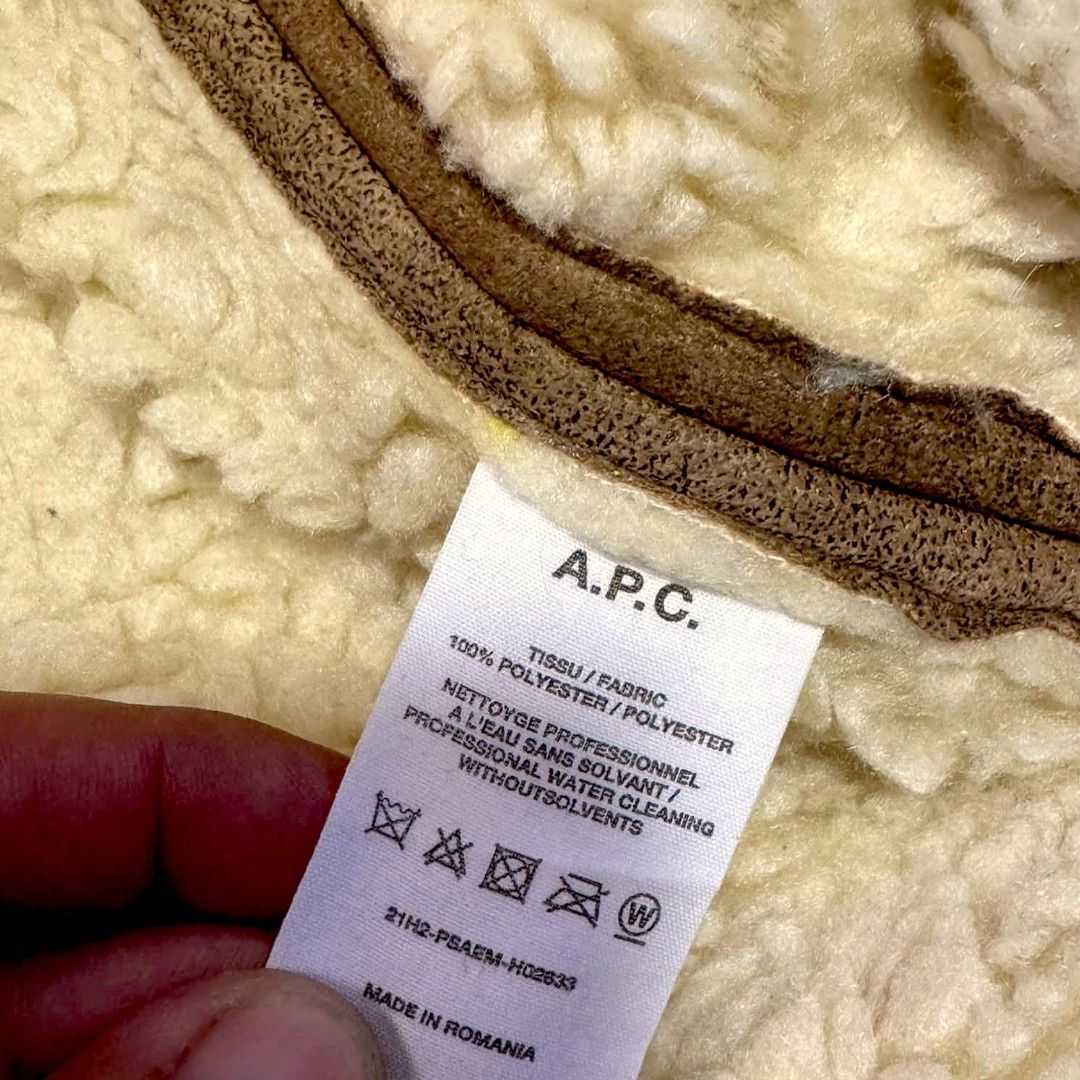A.P.C. A.P.C. Rue Madame Paris shearling jacket - Fashionella Size US L / EU 52-54 / 3 - 10 Thumbnail