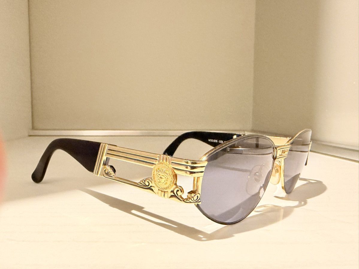 Versace Gianni varsace S75 col.16L gold black man sunglasses vintage Size ONE SIZE - 6 Thumbnail