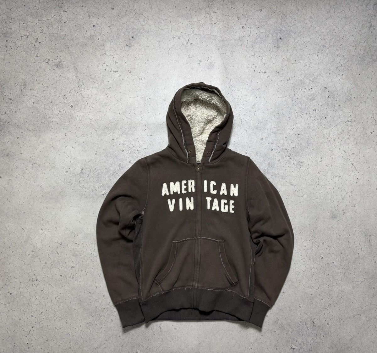 Vintage American Vintage Fur Brown Y2K Full Zip Hoodie Size US XL / EU 56 / 4 - 2 Thumbnail