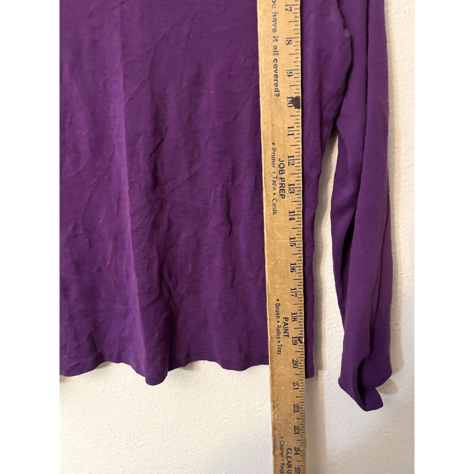 Ralph Lauren Lauren Ralph Lauren Sweater Womens Size Small Turtleneck Cotton Purple Size S / US 4 / IT 40 - 4 Thumbnail