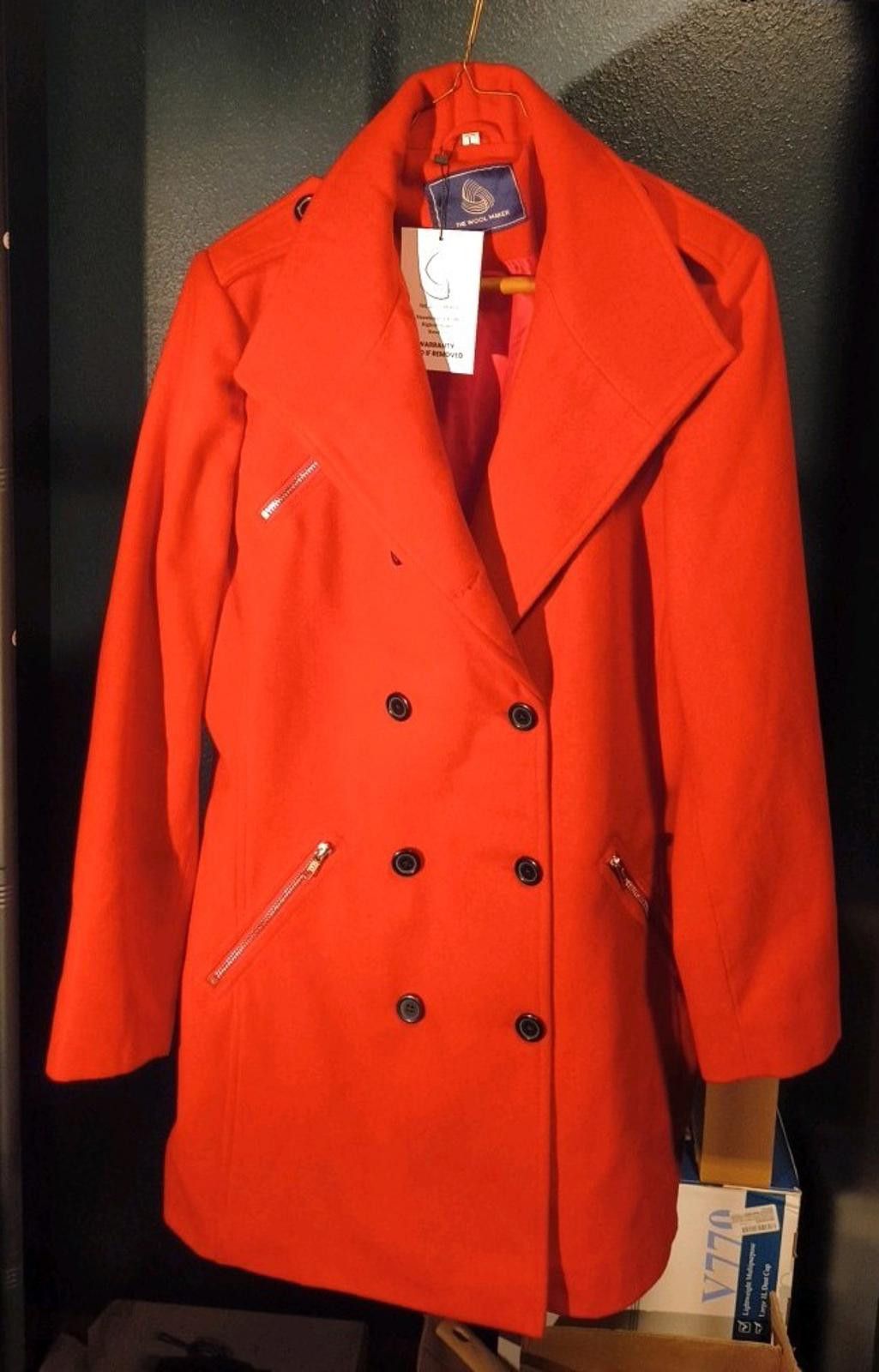 Other The Wool Maker Red Wool Coat Women's Large Size L / US 10 / IT 46 - 1 Thumbnail