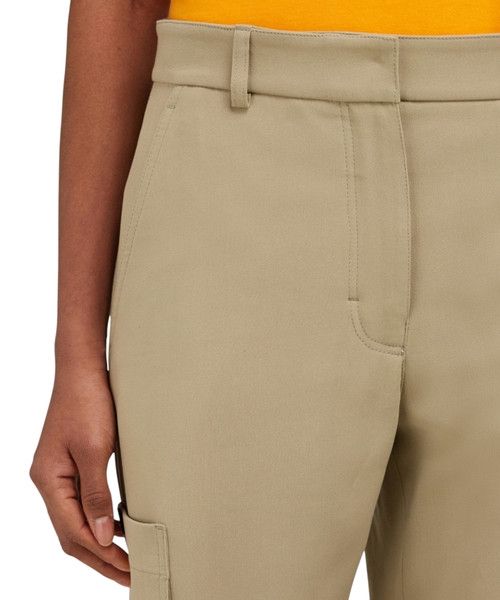 Salvatore Ferragamo o1s1rm0526 Silk Blend Cargo Pant in Beige Size 27" / US 4 / IT 40 - 5 Thumbnail