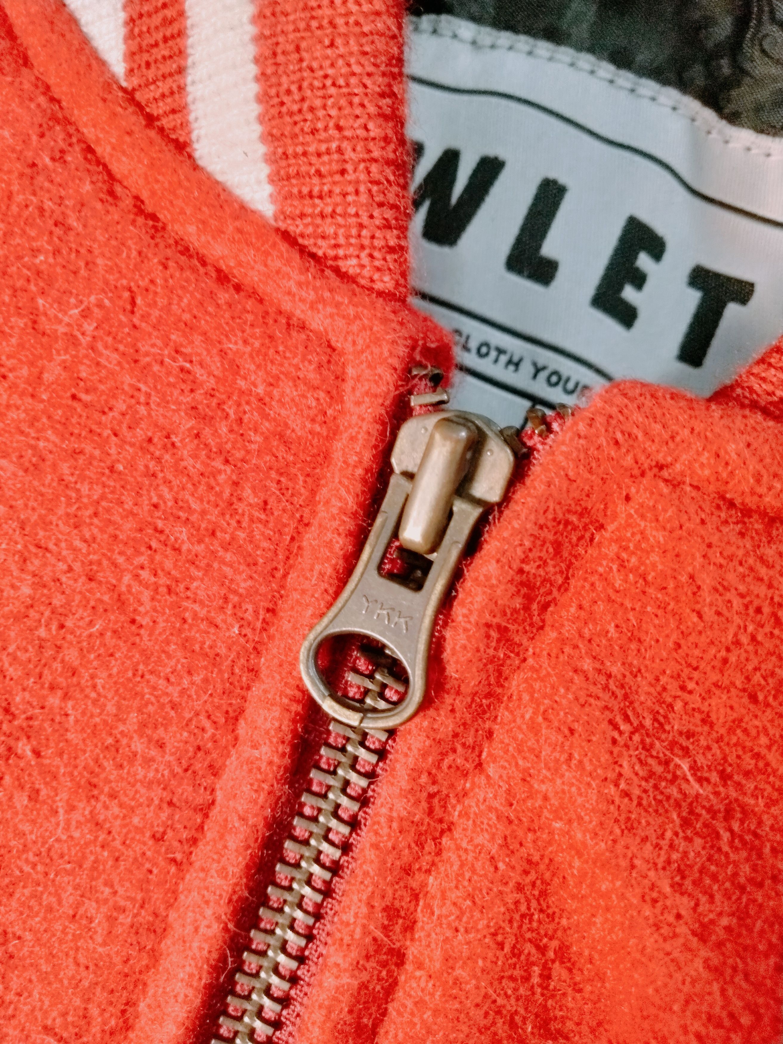 Vintage WLETI Red & Light Cream Varsity Jacket with Leather Sleeves Size US M / EU 48-50 / 2 - 6 Thumbnail