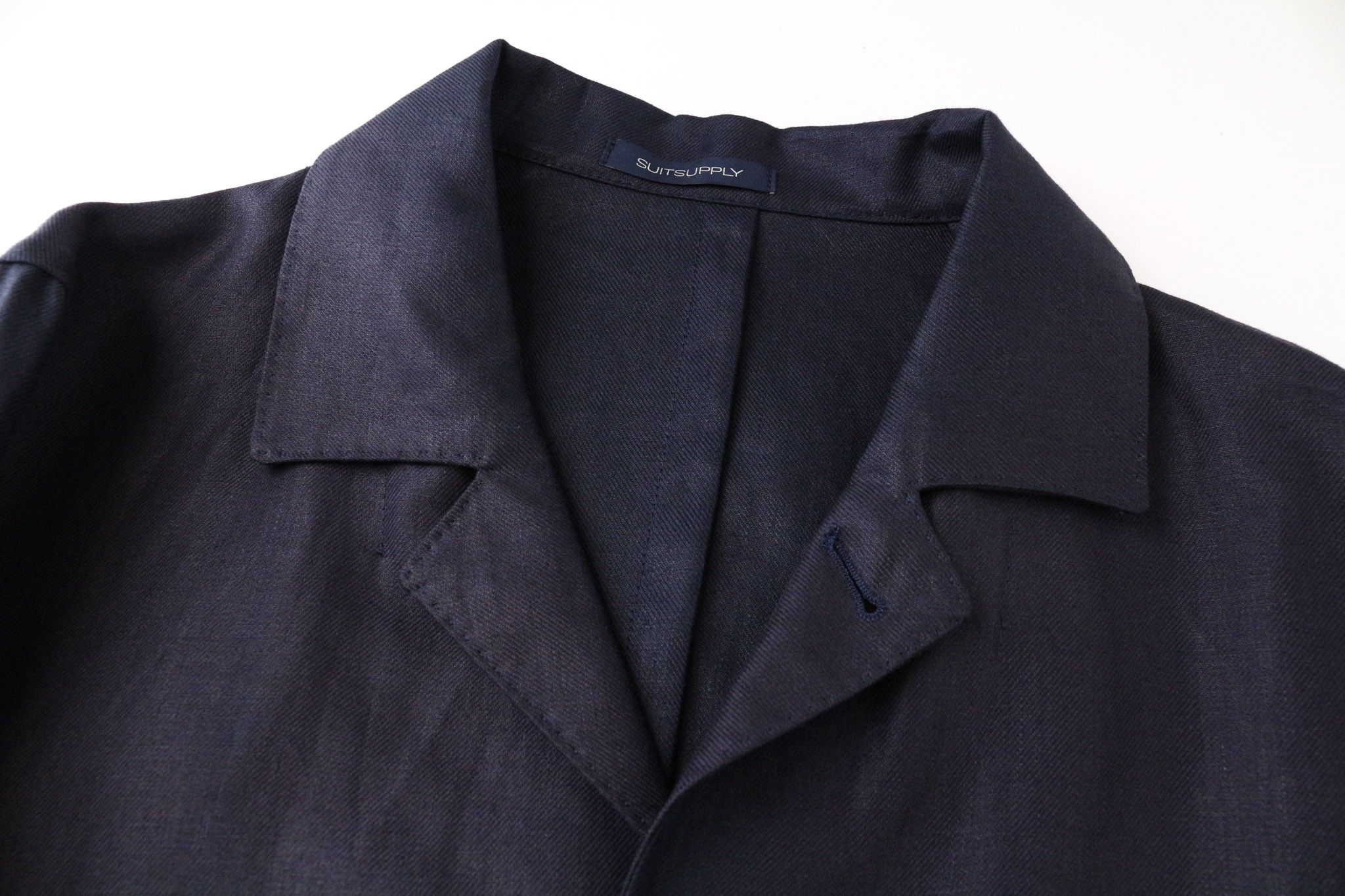 Suitsupply WALTER UK36R Blue Linen Lightweight Shacket 75423 Size 36R - 3 Thumbnail