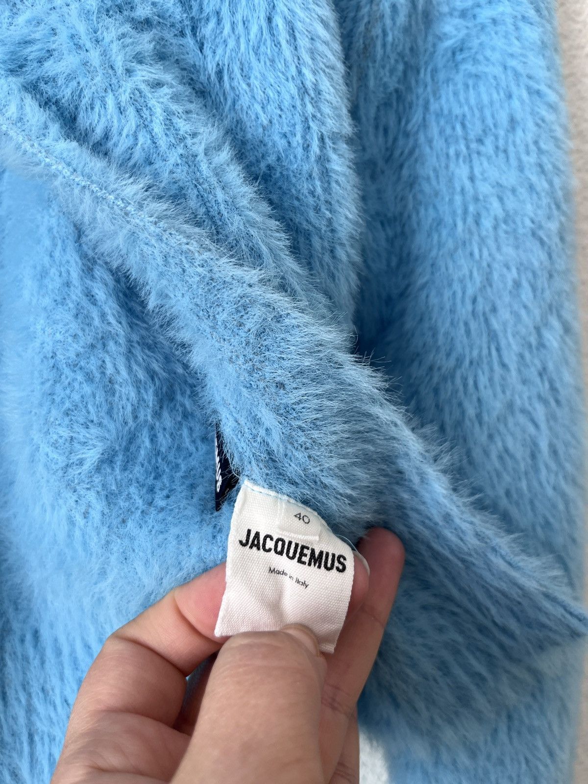 Jacquemus Jacquemus La Maille Neve Long Sleeve Cropped Cardigan 40 Size M / US 6-8 / IT 42-44 - 7 Thumbnail