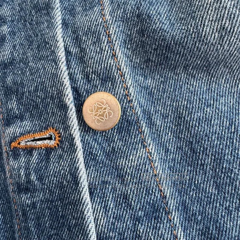 Loewe LOEWE Denim Jacket, Classic Style, Made of 100% Cotton. Br Size XXS / US 00 / IT 34 - 4 Thumbnail