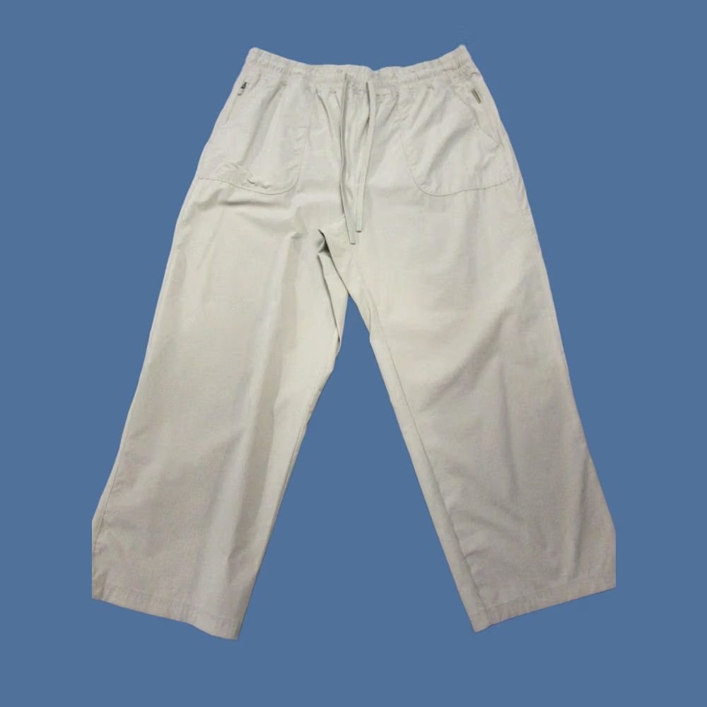 Vintage Gerry Pants Womens Large Beige Stretch Ripstop Hiking Capri High Rise Drawstring Mens? Womens Size 36" / US 14 / IT 50 - 1 Thumbnail