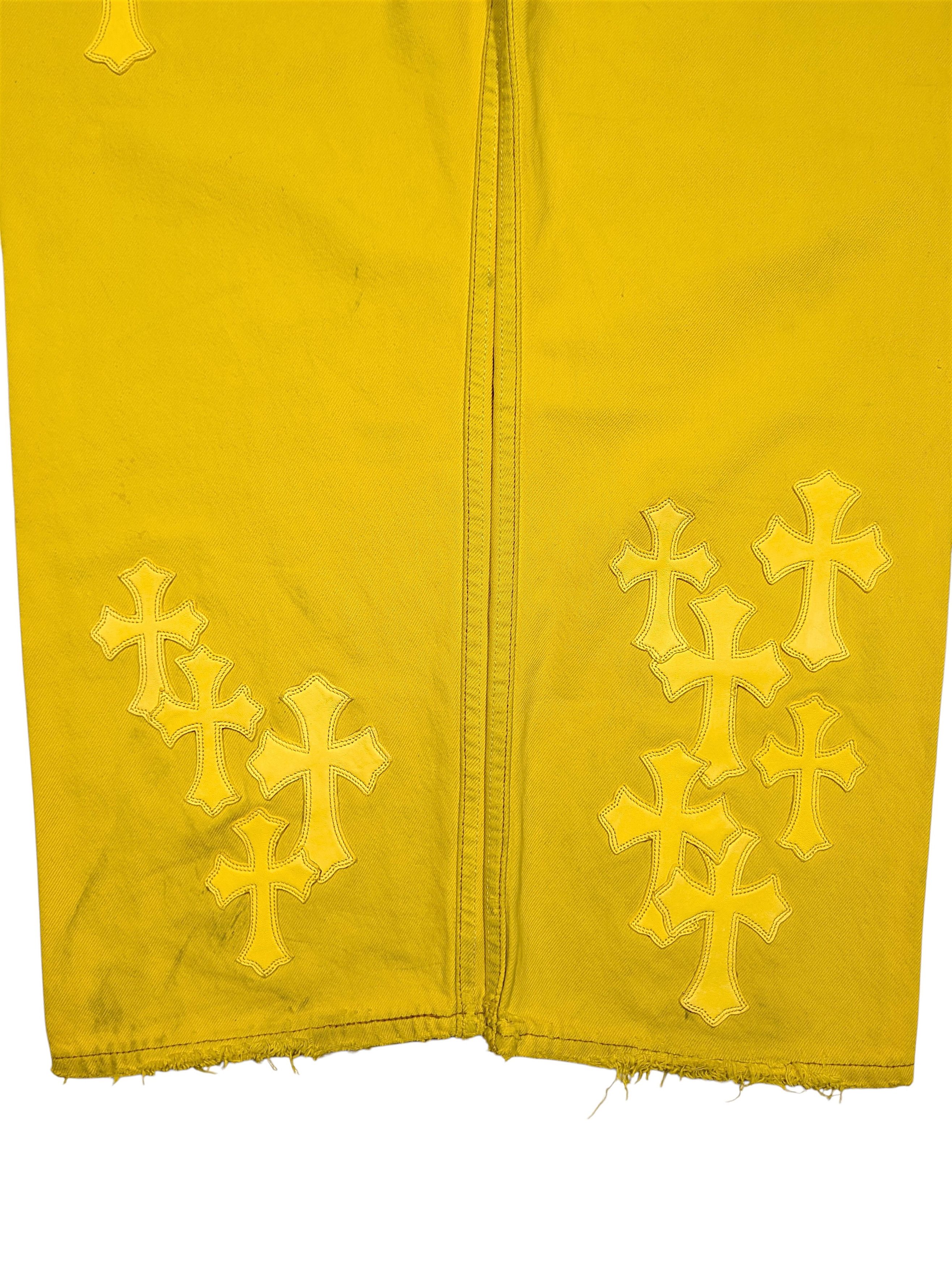Chrome Hearts Chrome Hearts 2025 Yellow Vegas Cross Patch Levis Jeans Size US 38 / EU 54 - 5 Thumbnail