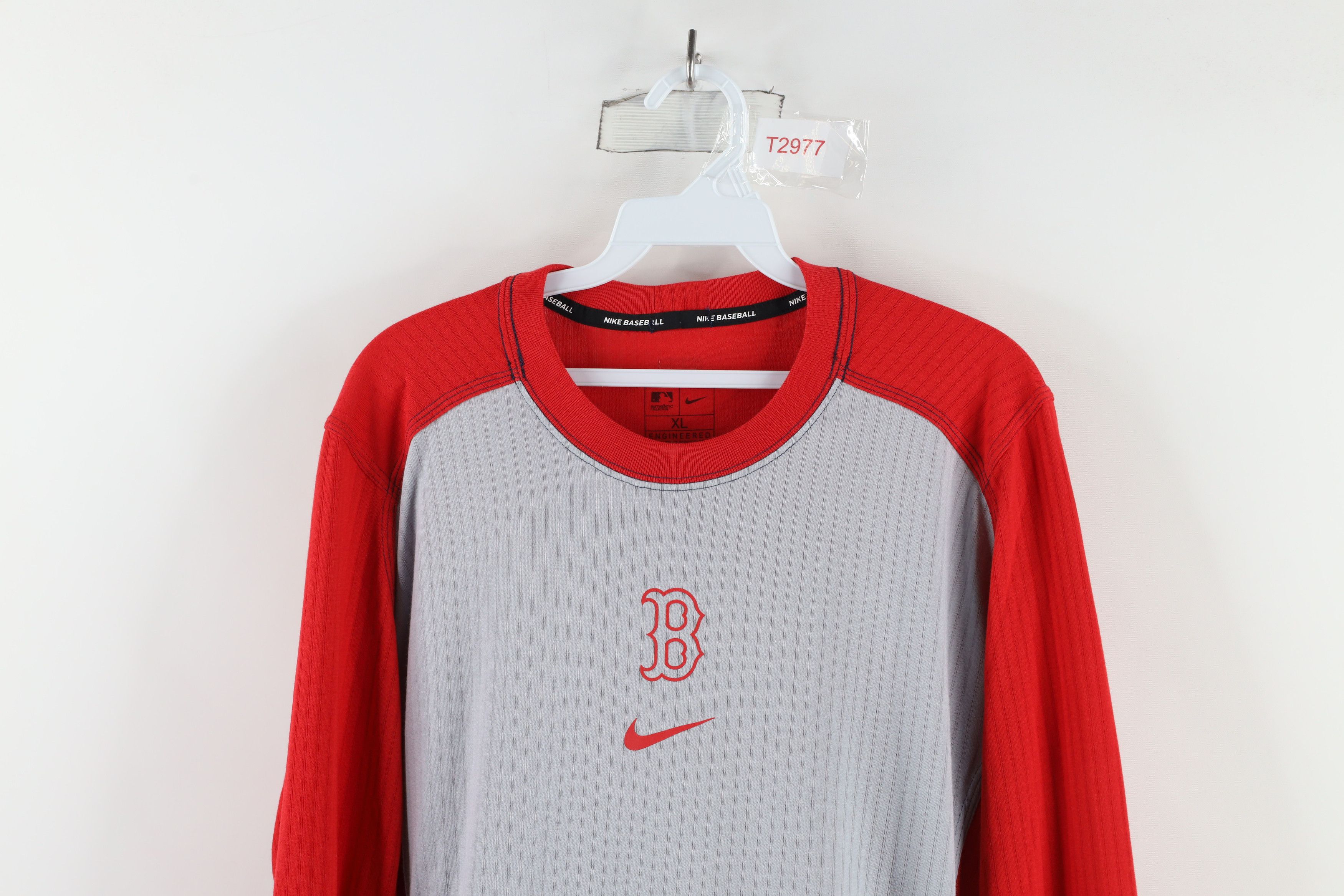 Nike × Vintage Nike Mini Swoosh Boston Red Sox Baseball Long Sleeve T-Shirt Size US XL / EU 56 / 4 - 2 Thumbnail