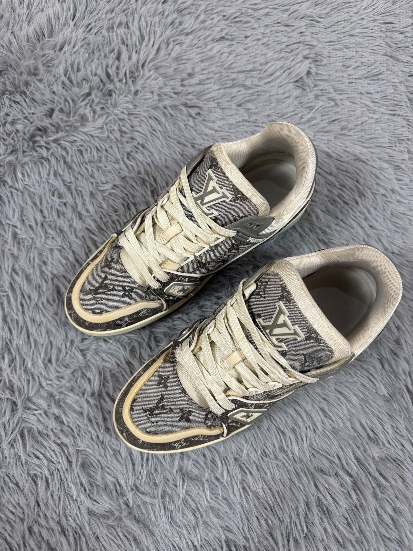Louis Vuitton Louis Vuitton Training Denim White Lowtop Sneakers 42 Men Size US 9 / EU 42 - 1 Thumbnail
