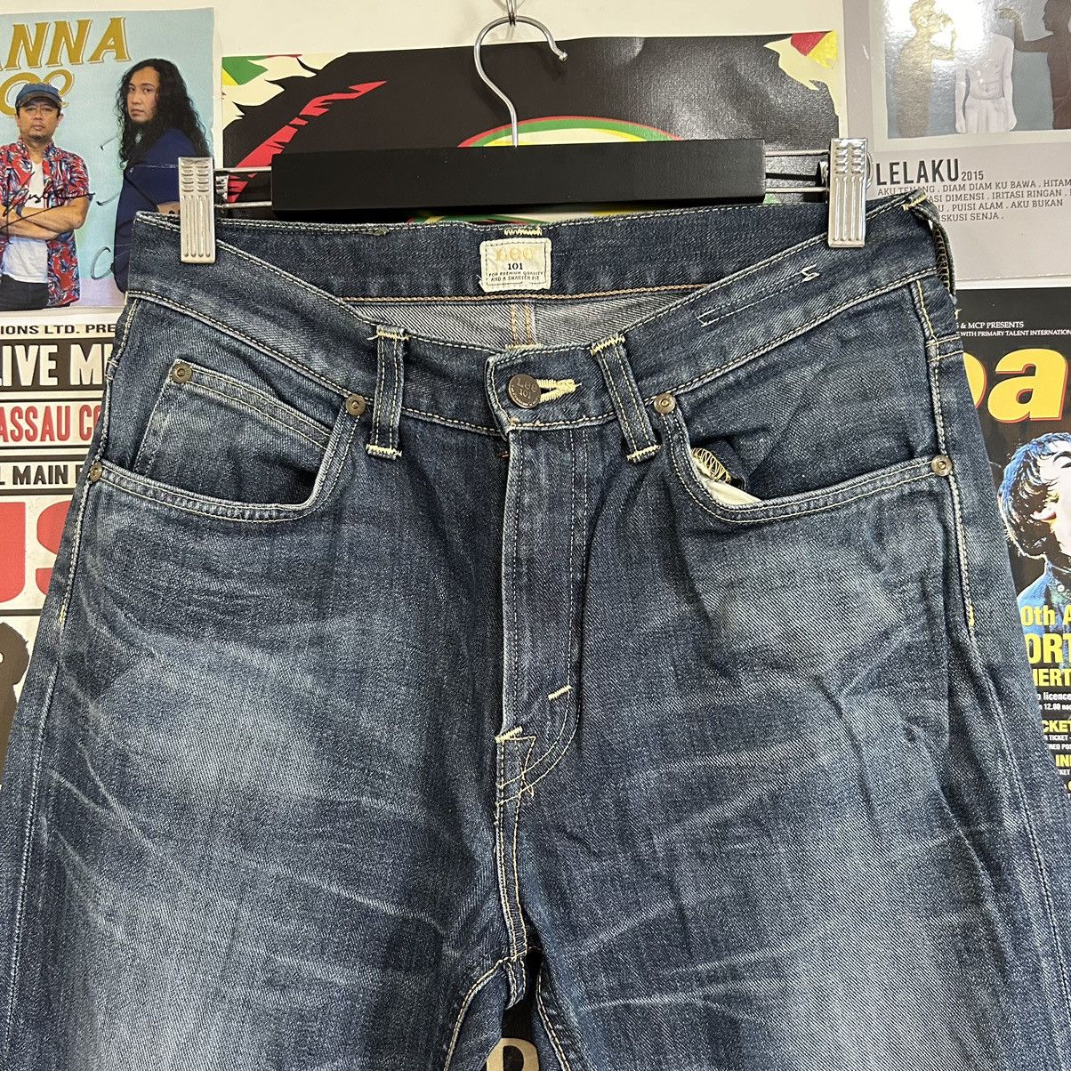 Lee Vintage Lee 101 Regular Narrow Japanese Distressed Denim Size US 30 / EU 46 - 2 Thumbnail