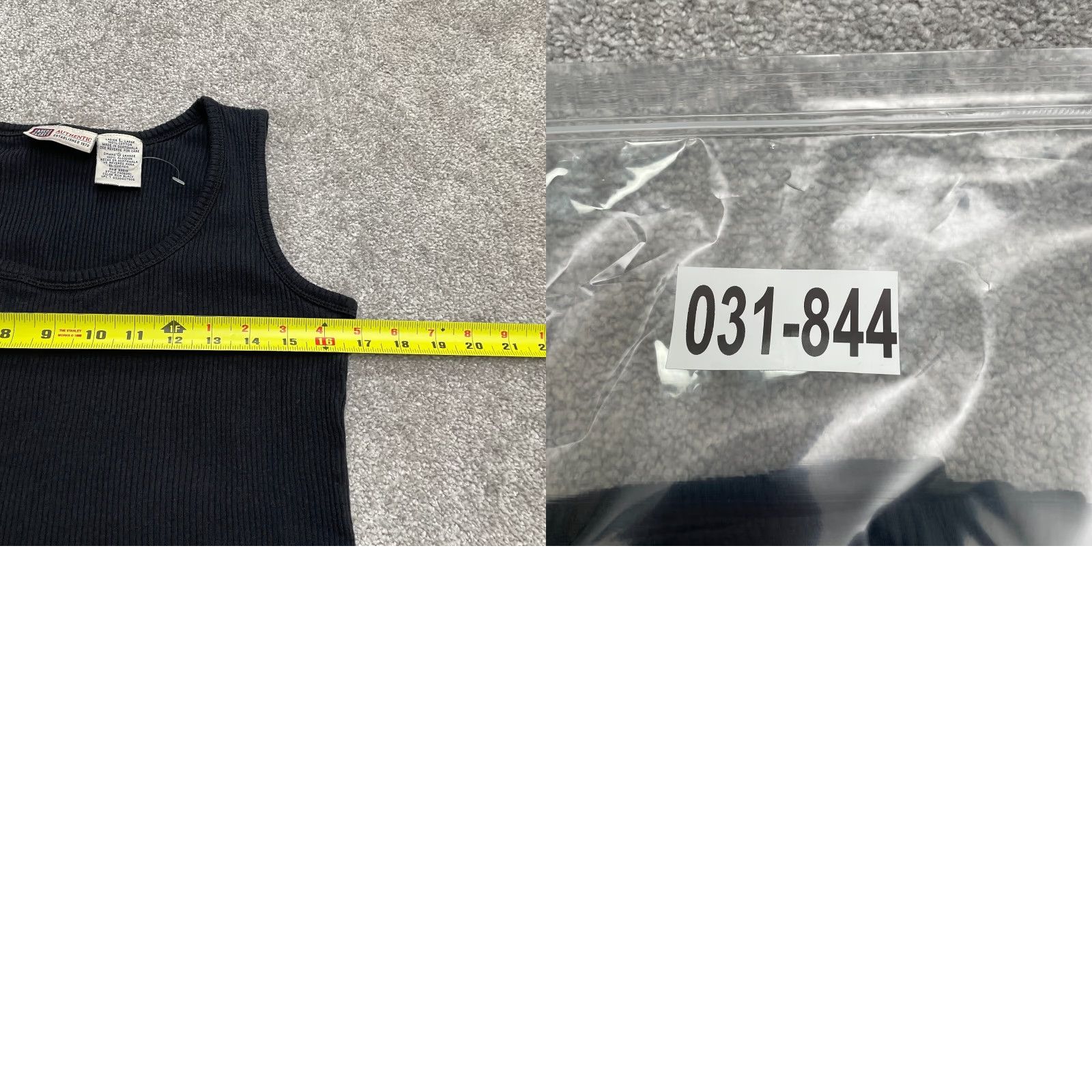 Faded Glory Faded Glory Tank top Womens L Black Cotton Basic Ribbed Knit Sleeveless Casual Stretch Shirt Size L / US 10 / IT 46 - 8 Thumbnail